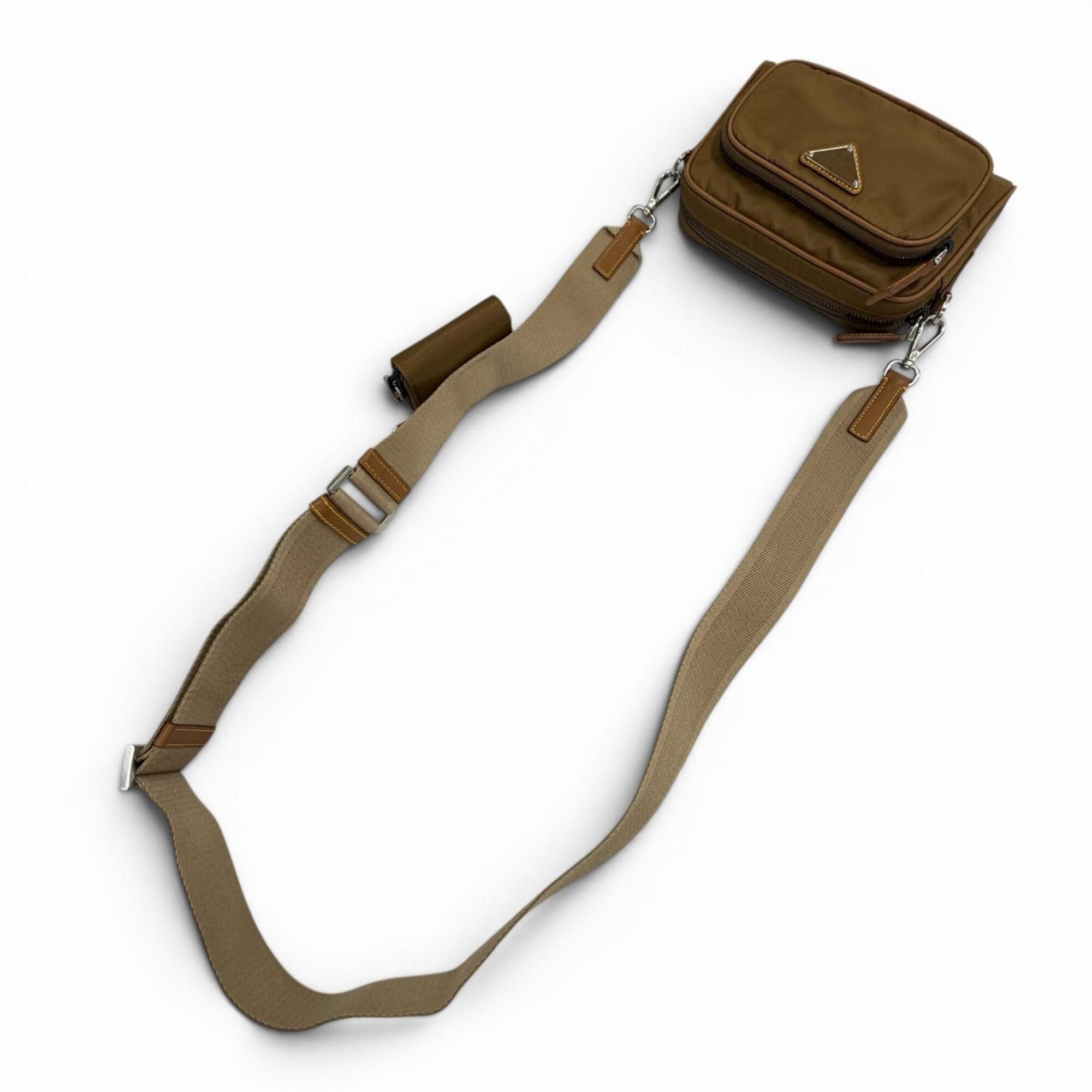Nylon Leather Pouch Shoulder Bag (Pre-Owned) - Prada - Modalova