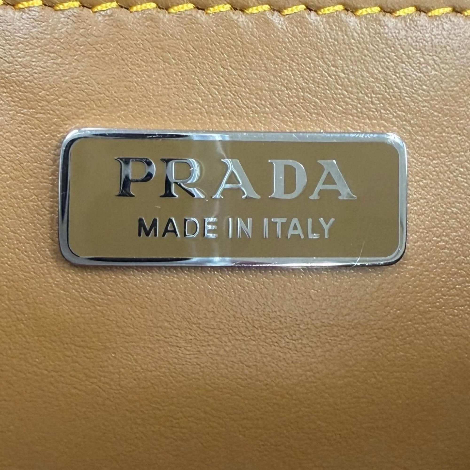 Nylon Leather Pouch Shoulder Bag (Pre-Owned) - Prada - Modalova