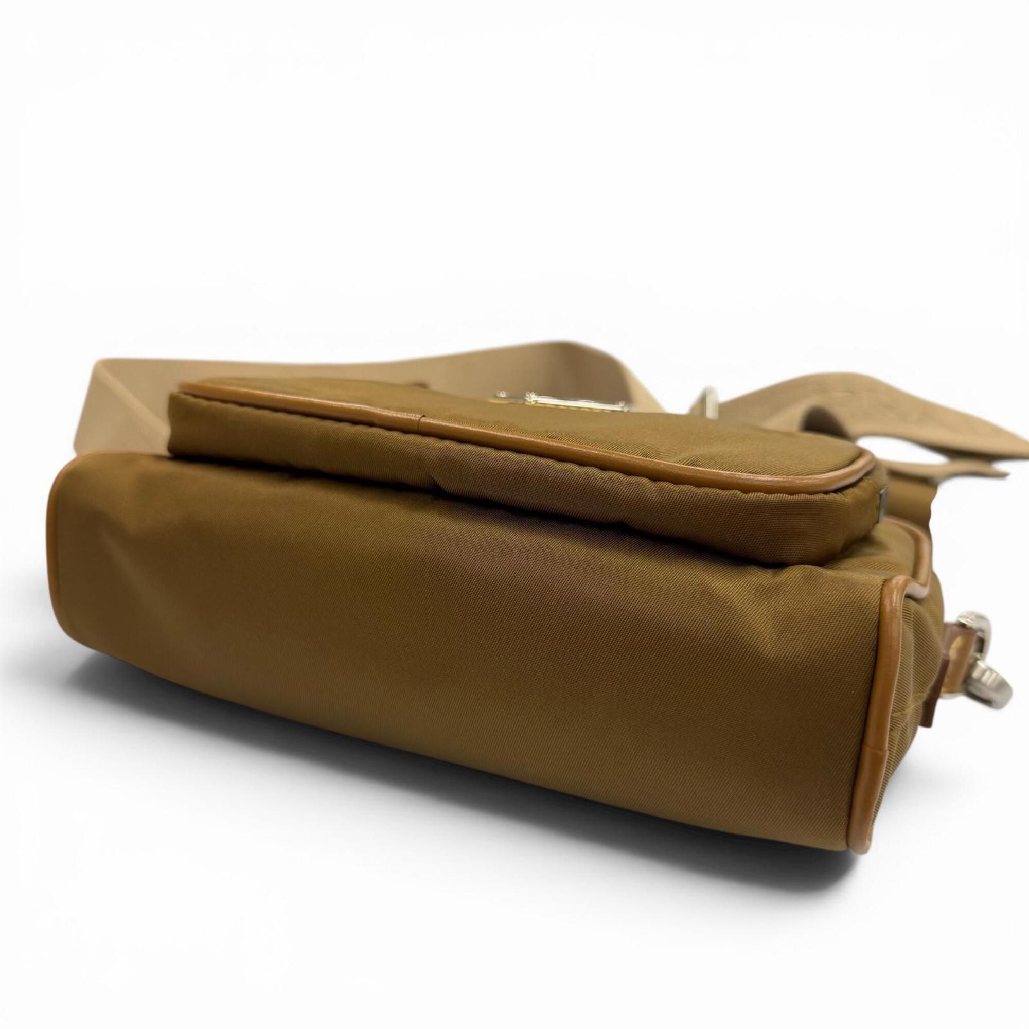 Nylon Leather Pouch Shoulder Bag (Pre-Owned) - Prada - Modalova