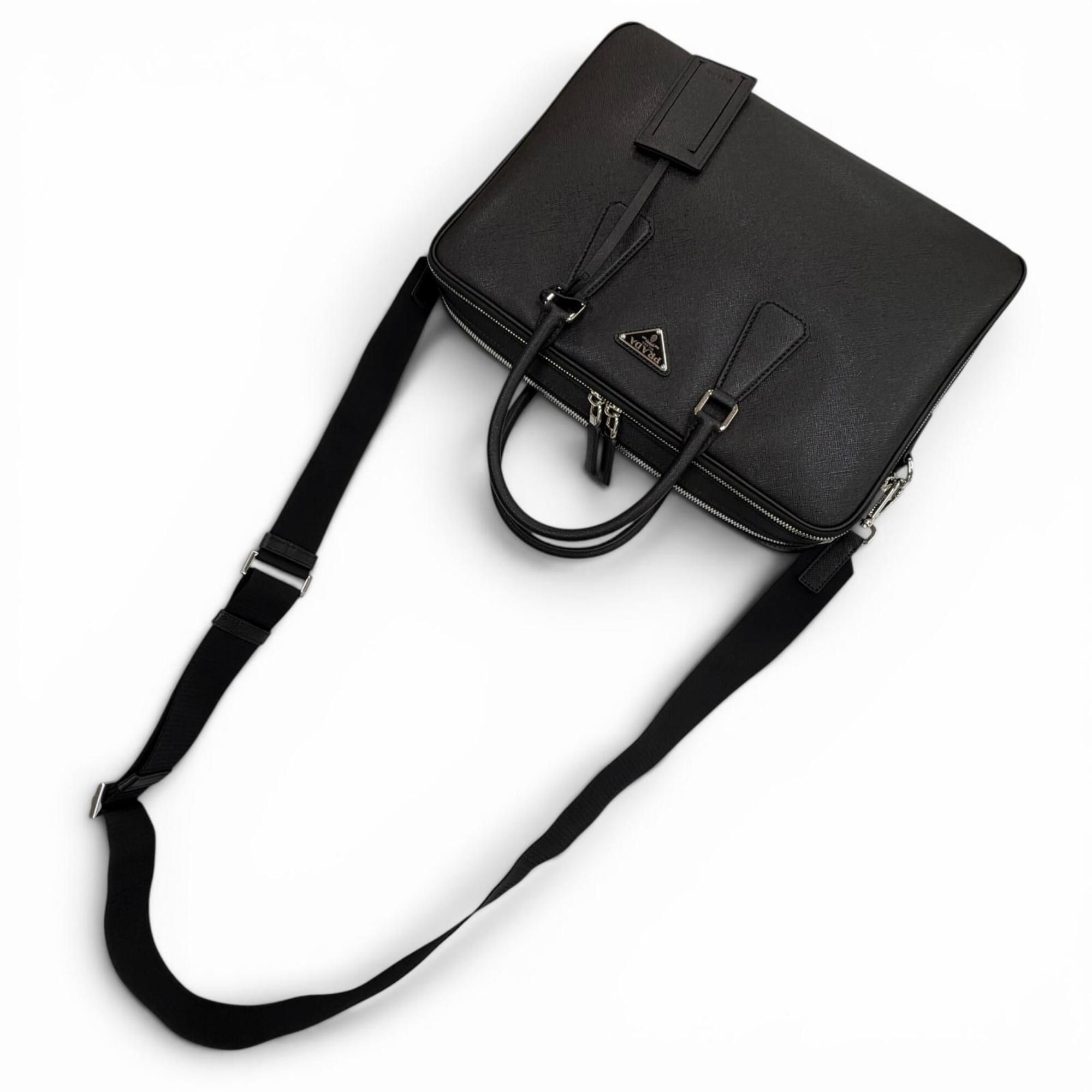 Leather Briefcase (Pre-Owned) - Prada - Modalova