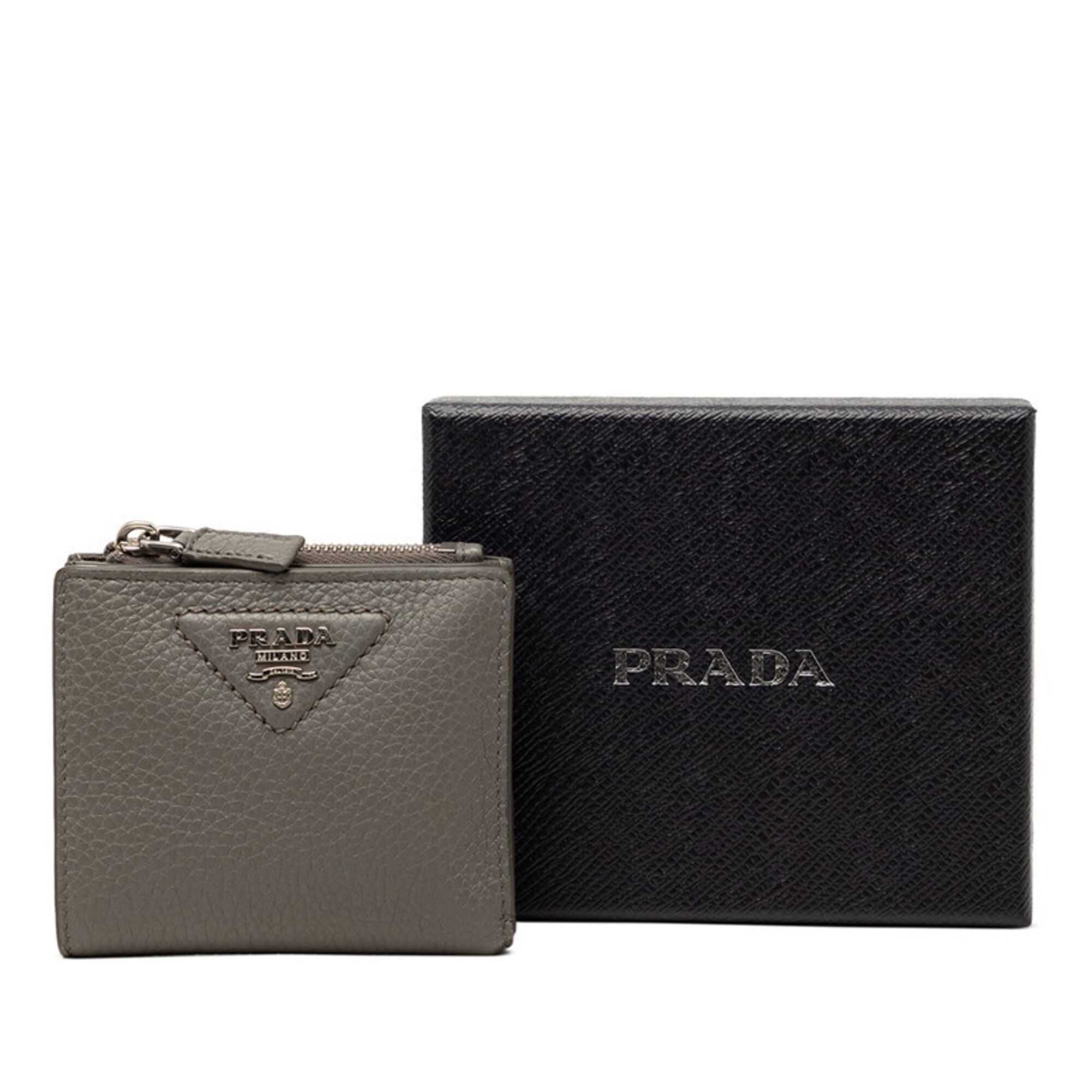 Leather Wallet (Bi-Fold) (Pre-Owned) - Prada - Modalova