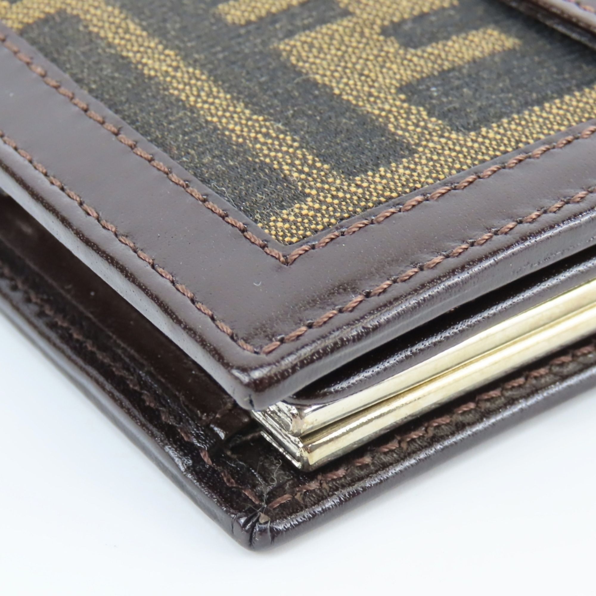 Zucca Canvas Leather Wallet (Bi-Fold) (Pre-Owned) - Fendi - Modalova