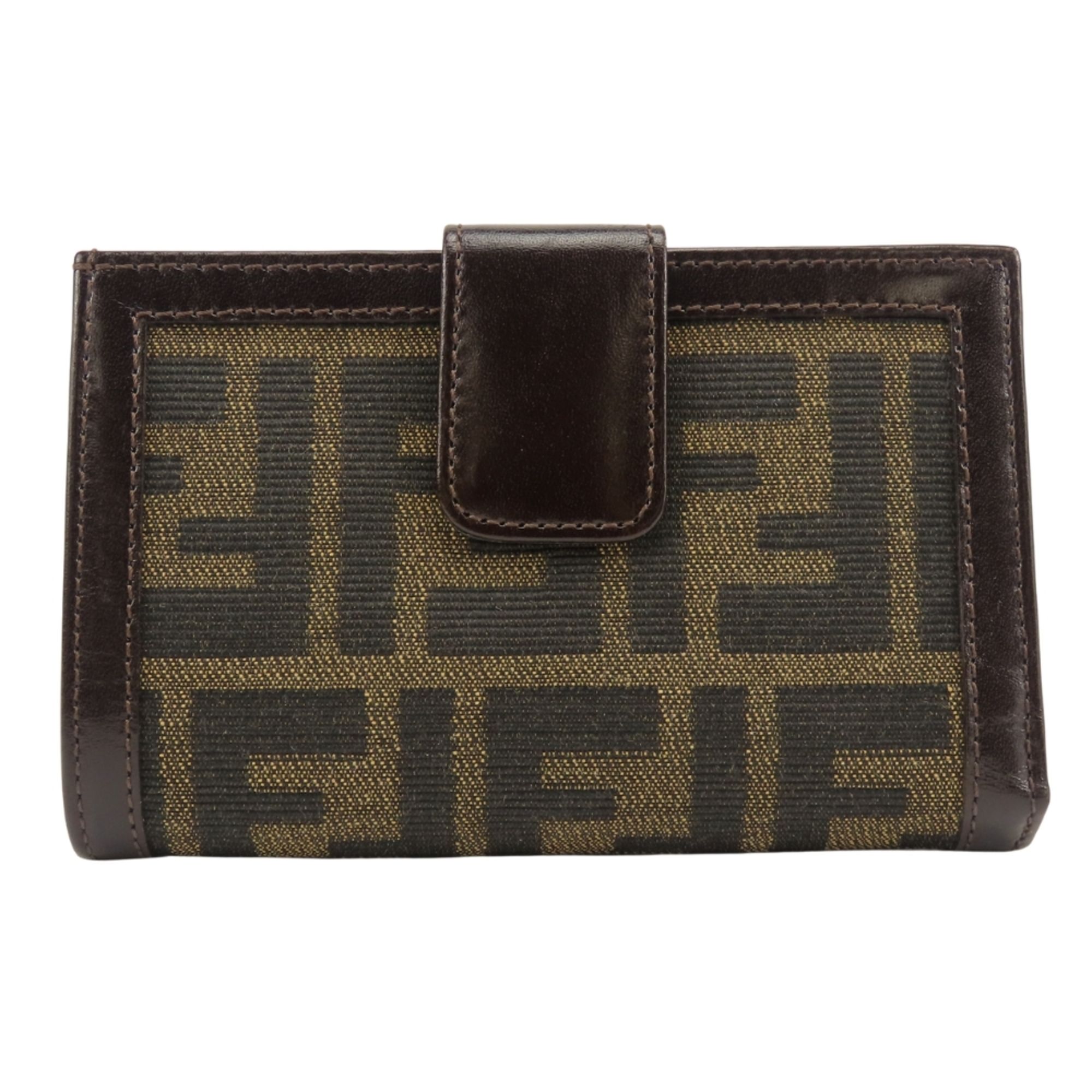 Zucca Canvas Leather Wallet (Bi-Fold) (Pre-Owned) - Fendi - Modalova