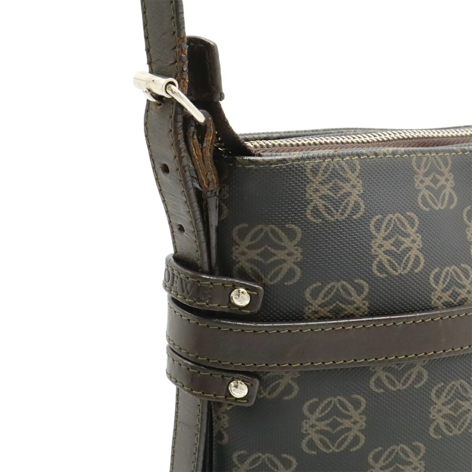 Coated Canvas Leather Shoulder Bag (Pre-Owned) - Loewe - Modalova