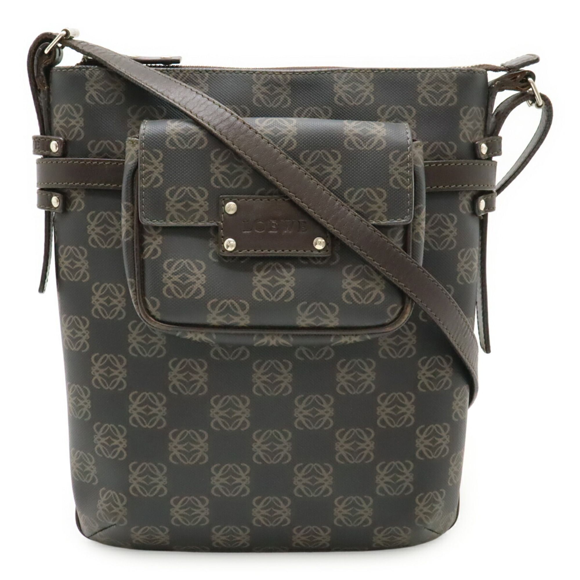 Coated Canvas Leather Shoulder Bag (Pre-Owned) - Loewe - Modalova