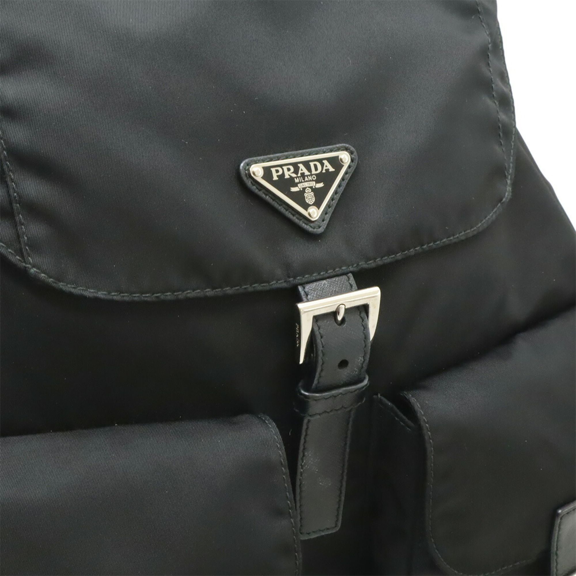 Nylon Leather Backpack (Pre-Owned) - Prada - Modalova