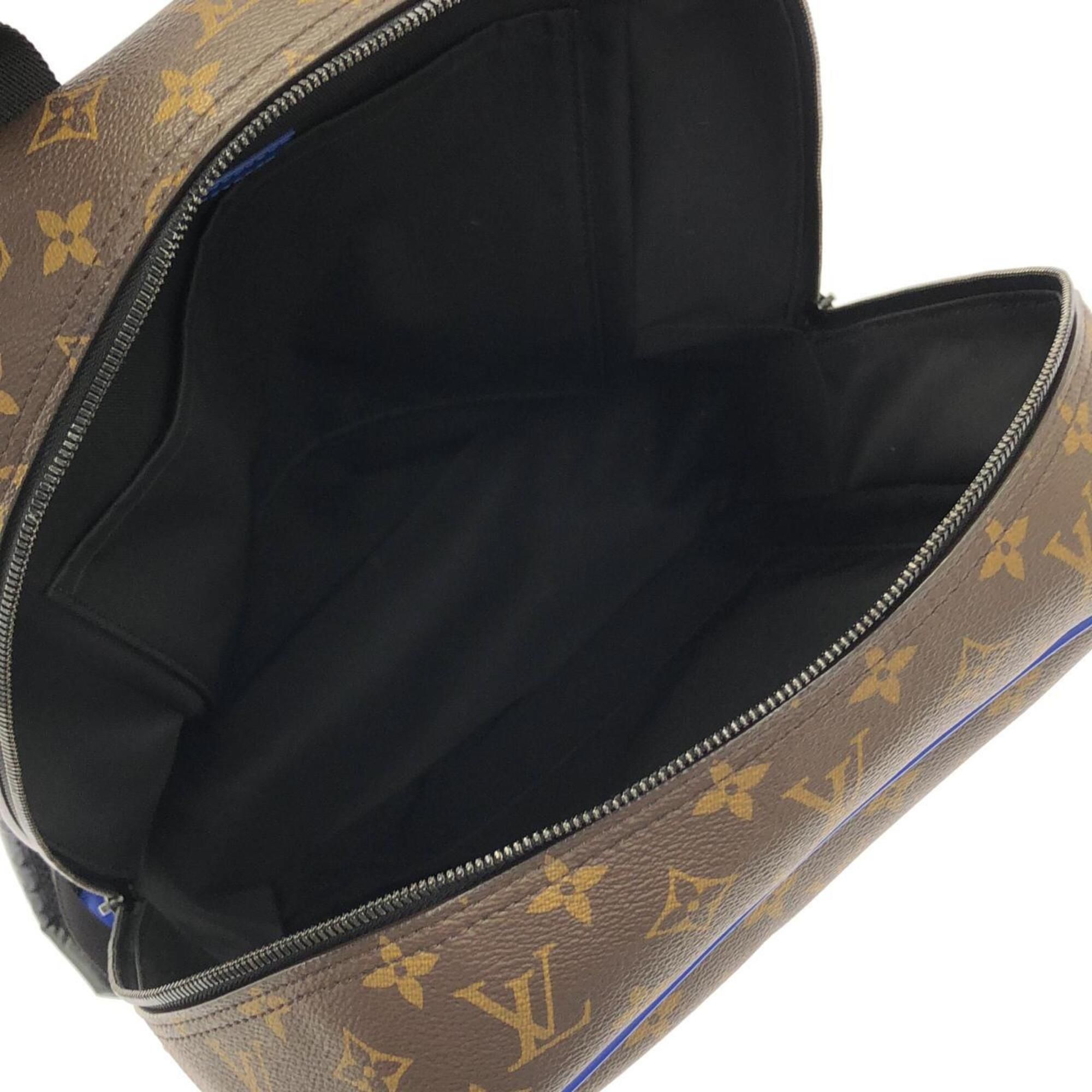 Monogram Macassar Coated Canvas Leather Backpack (Pre-Owned) - Louis Vuitton - Modalova