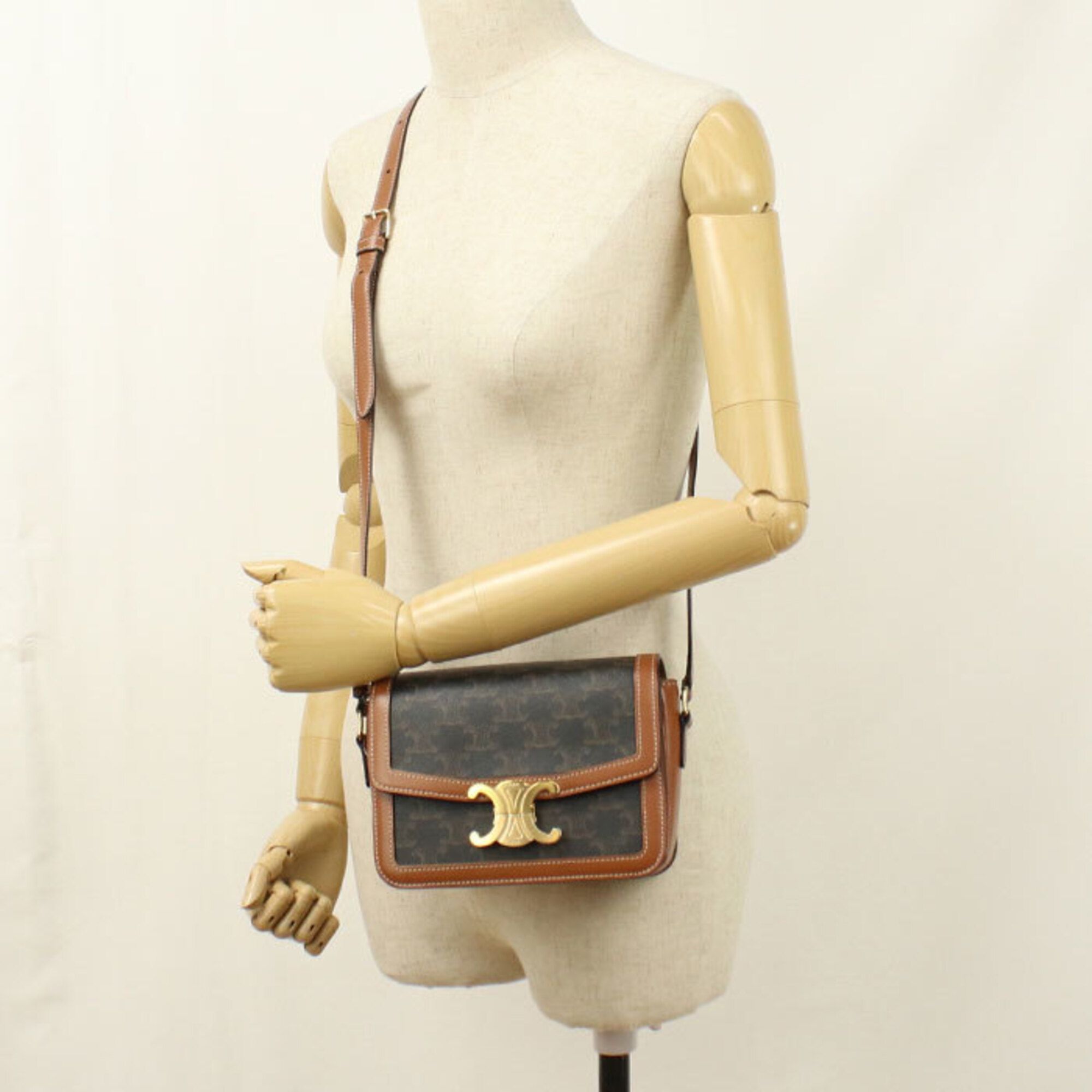 Canvas Leather Shoulder Bag (Pre-Owned) - Celine - Modalova