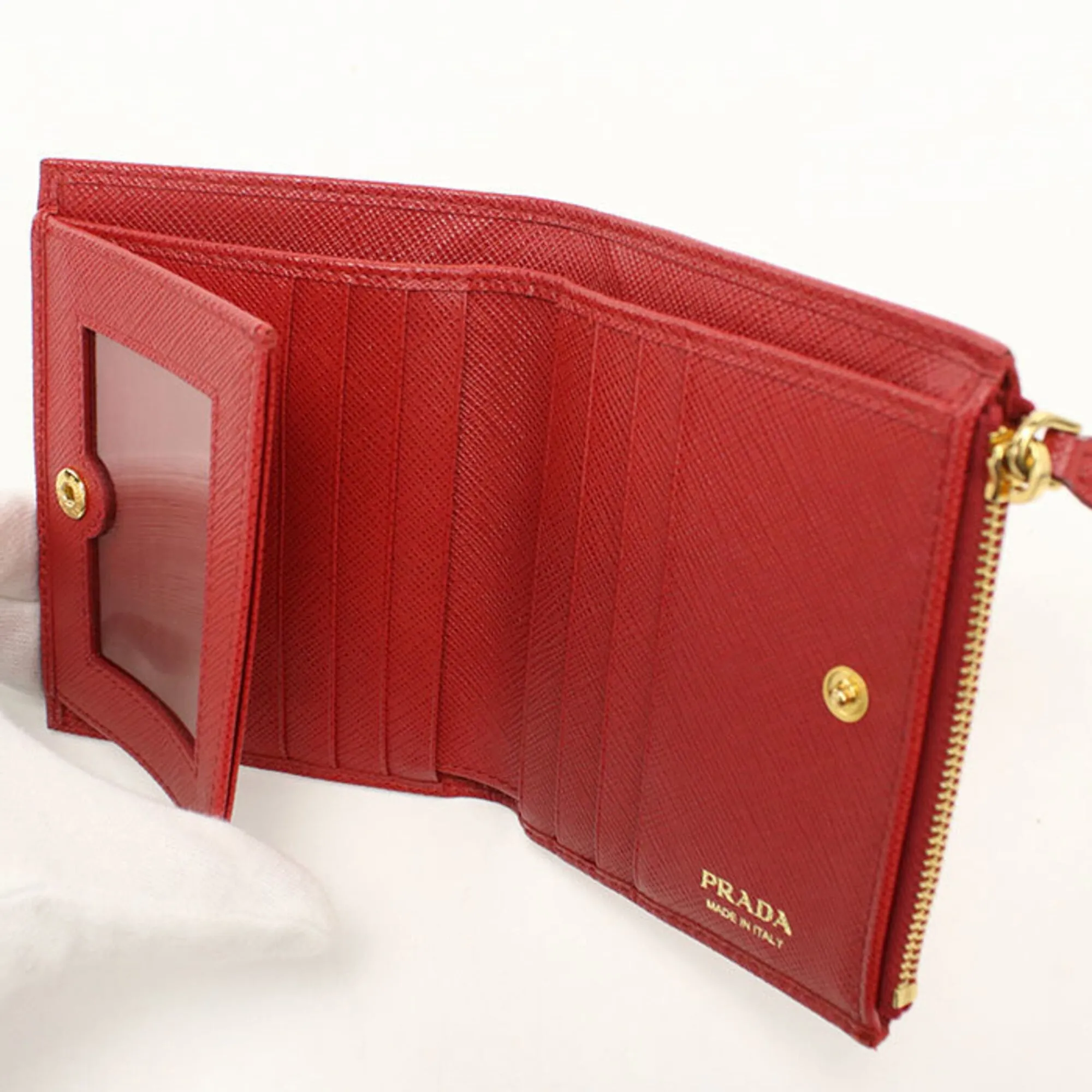 Leather Wallet (Bi-Fold) (Pre-Owned) - Prada - Modalova
