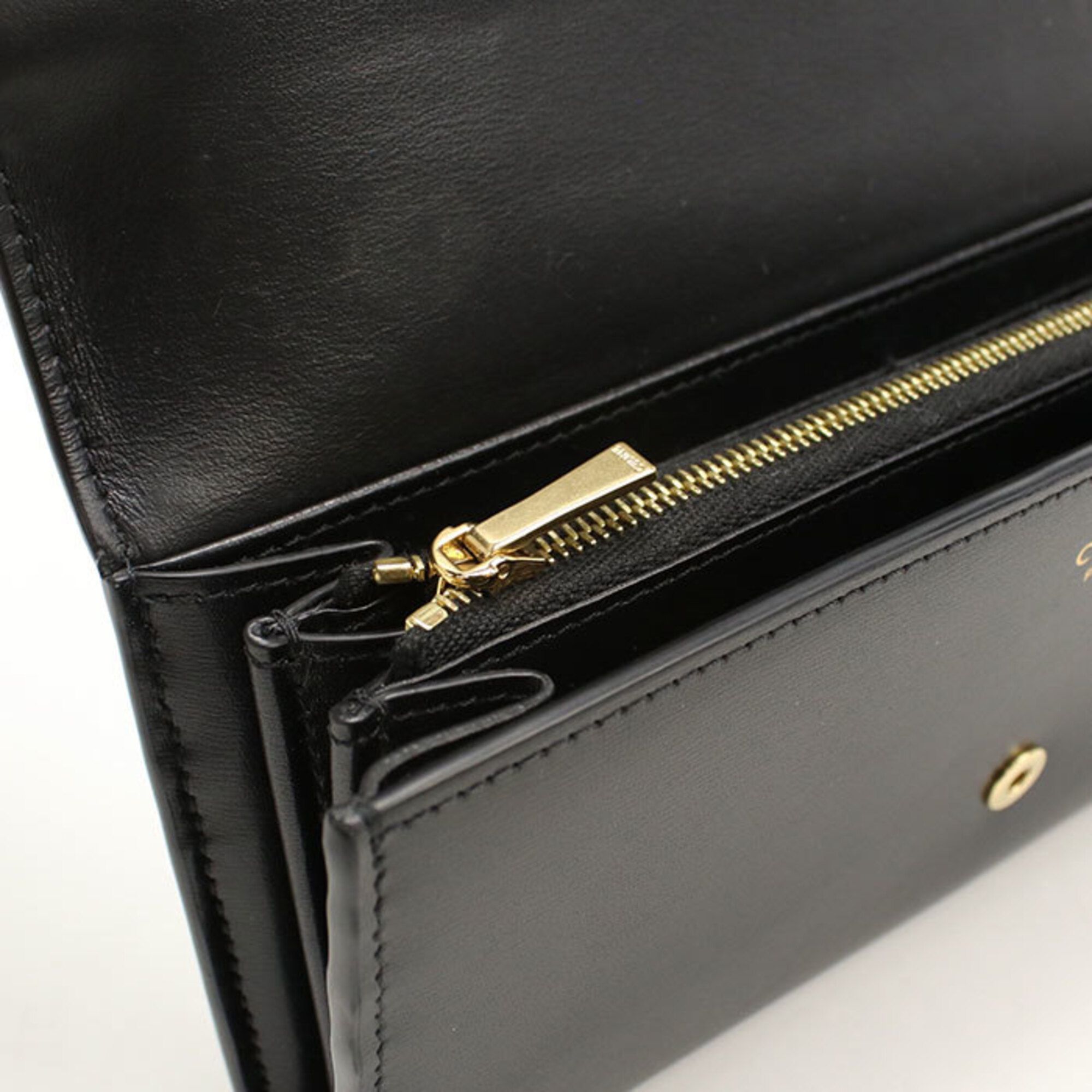 Leather Long Wallet (Bi-Fold) (Pre-Owned) - Celine - Modalova