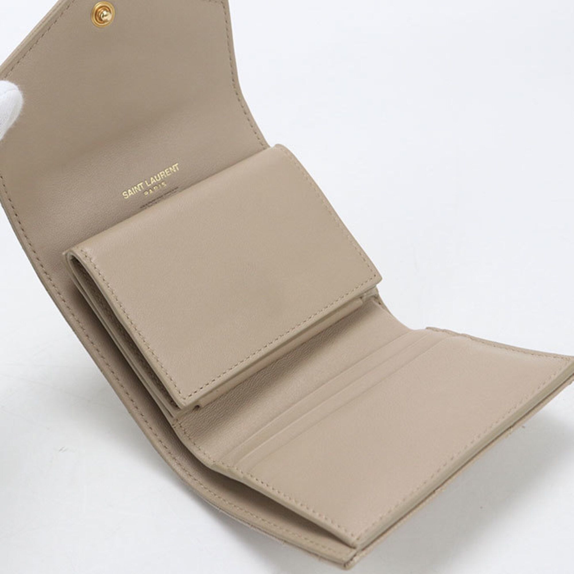 Leather Wallet (Tri-Fold) (Pre-Owned) - Saint Laurent - Modalova
