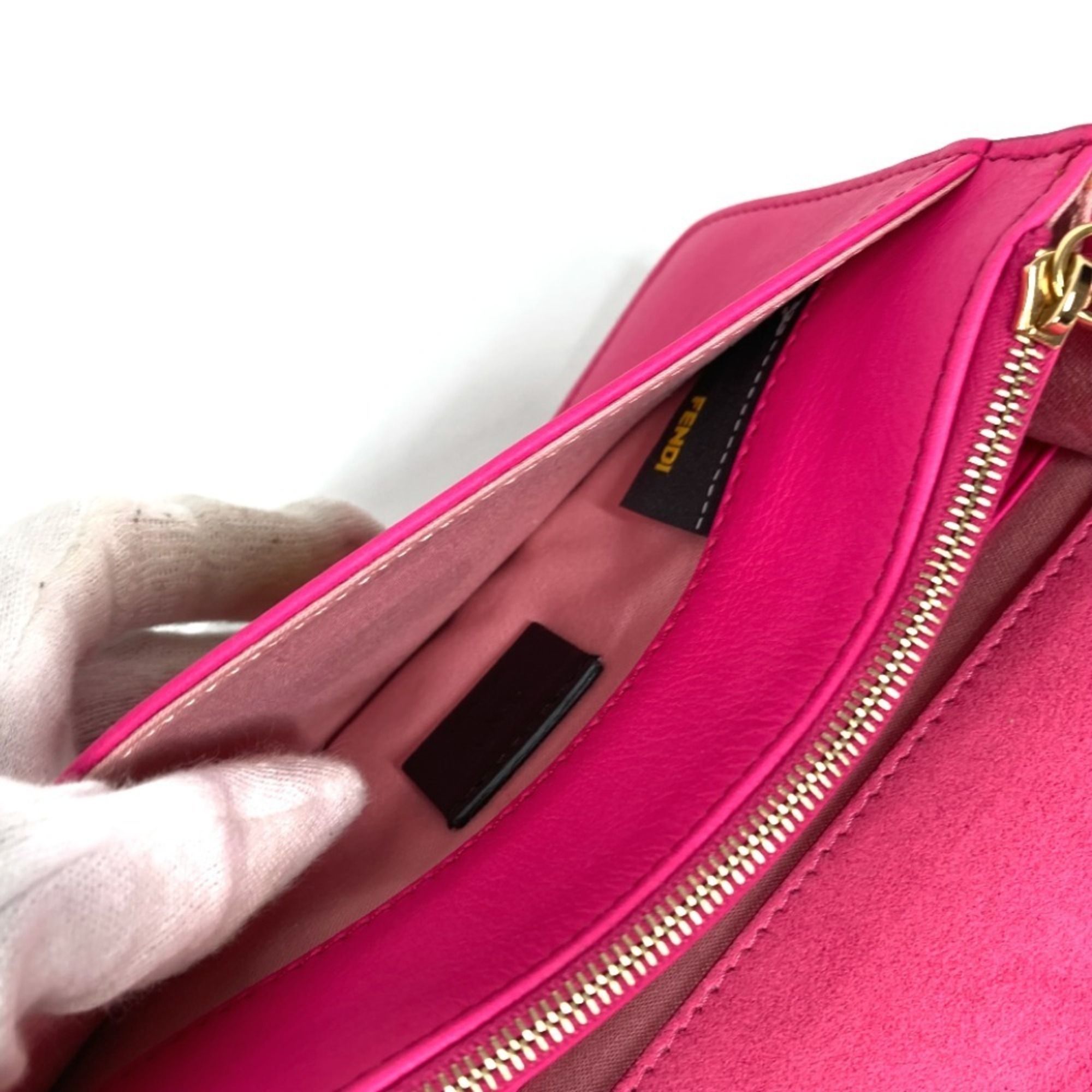 Leather Chain/Shoulder Wallet (Pre-Owned) - Fendi - Modalova