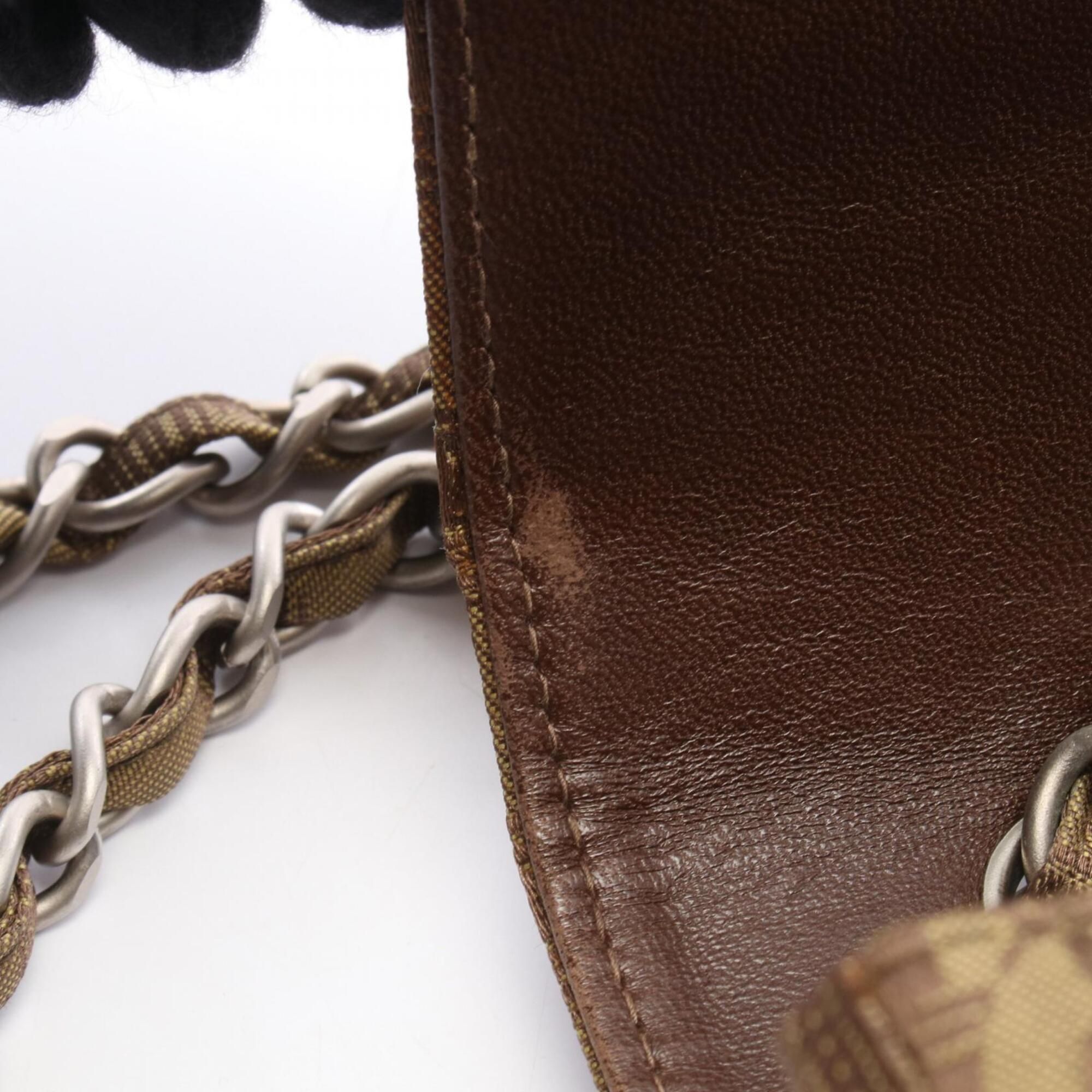 Leather Nylon Canvas Handbag Shoulder Bag (Pre-Owned) - Chanel - Modalova