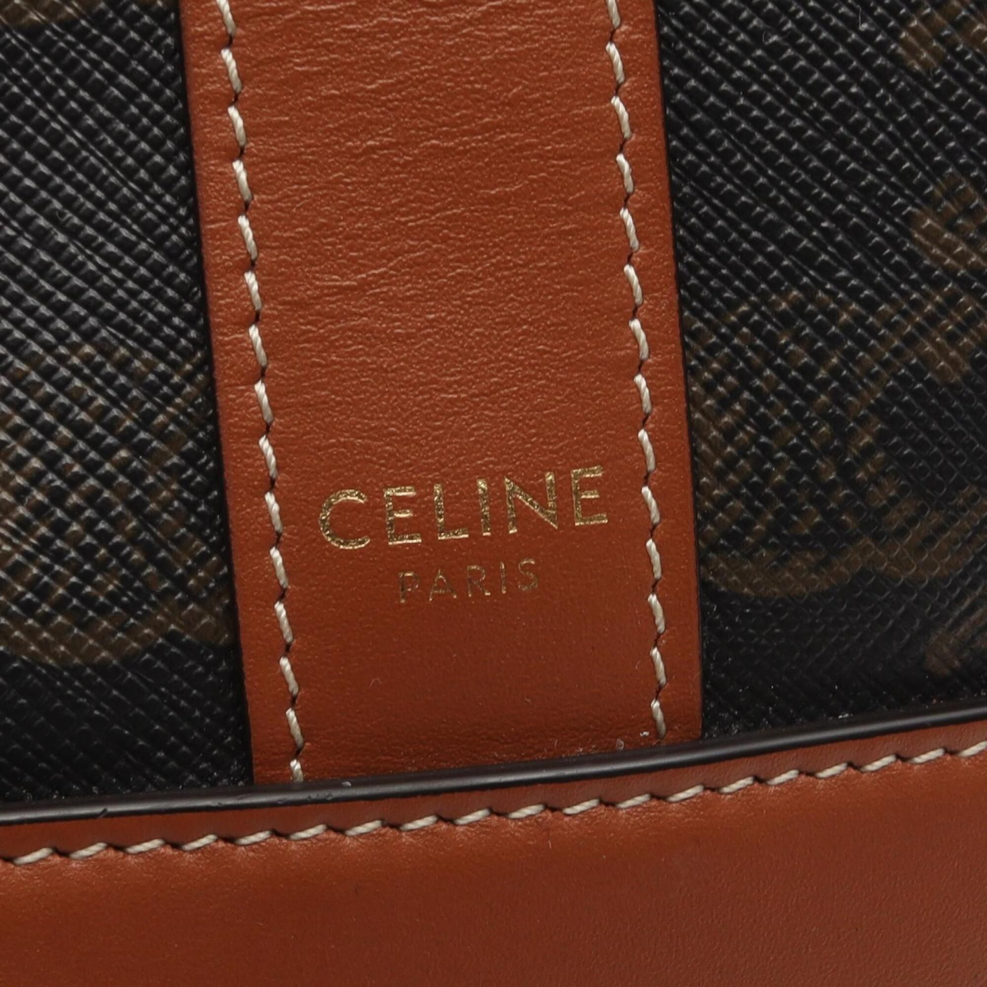 Coated Canvas Leather Handbag Shoulder Bag (Pre-Owned) - Celine - Modalova