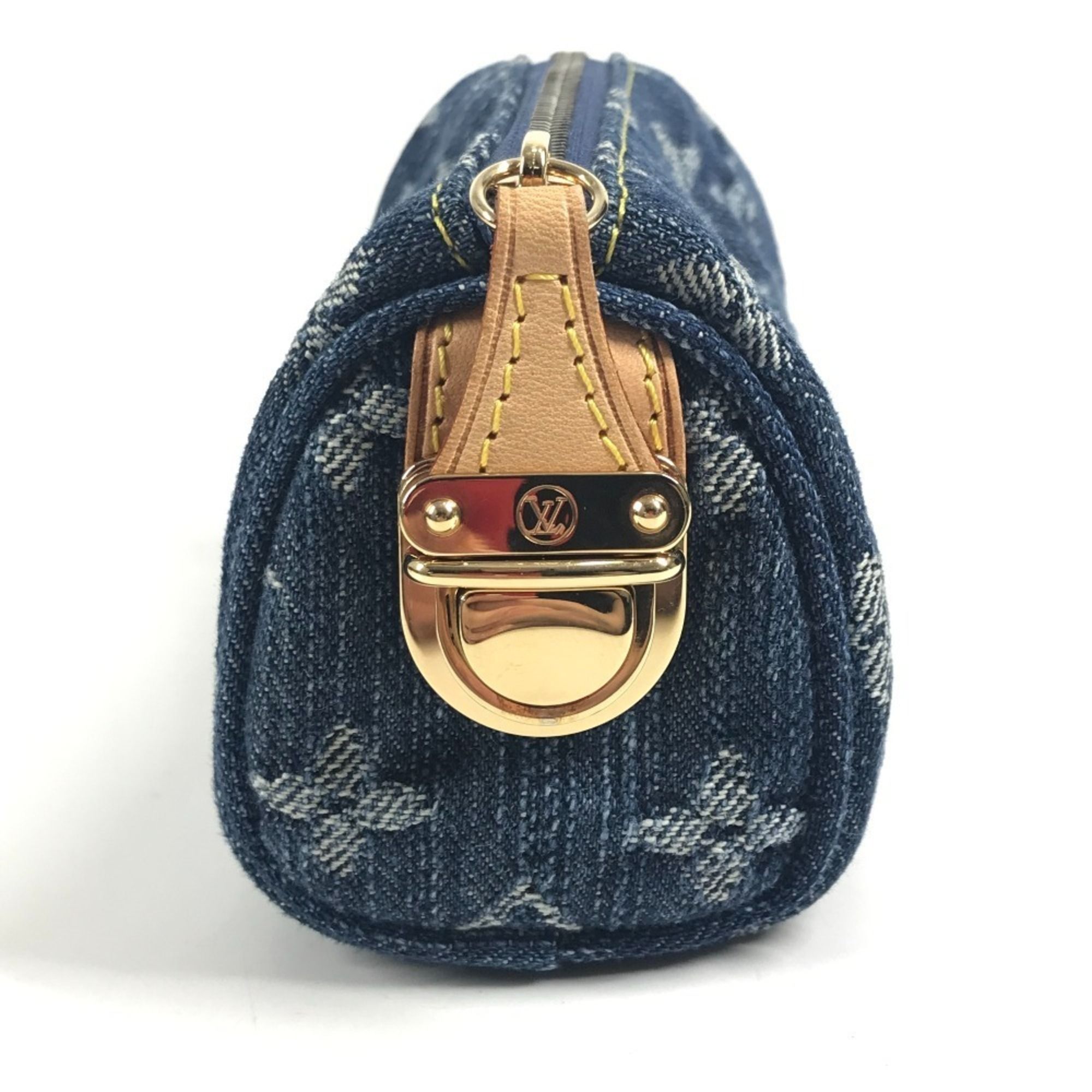 Monogram Denim Monogram Denim Coin Purse/Coin Case (Pre-Owned) - Louis Vuitton - Modalova
