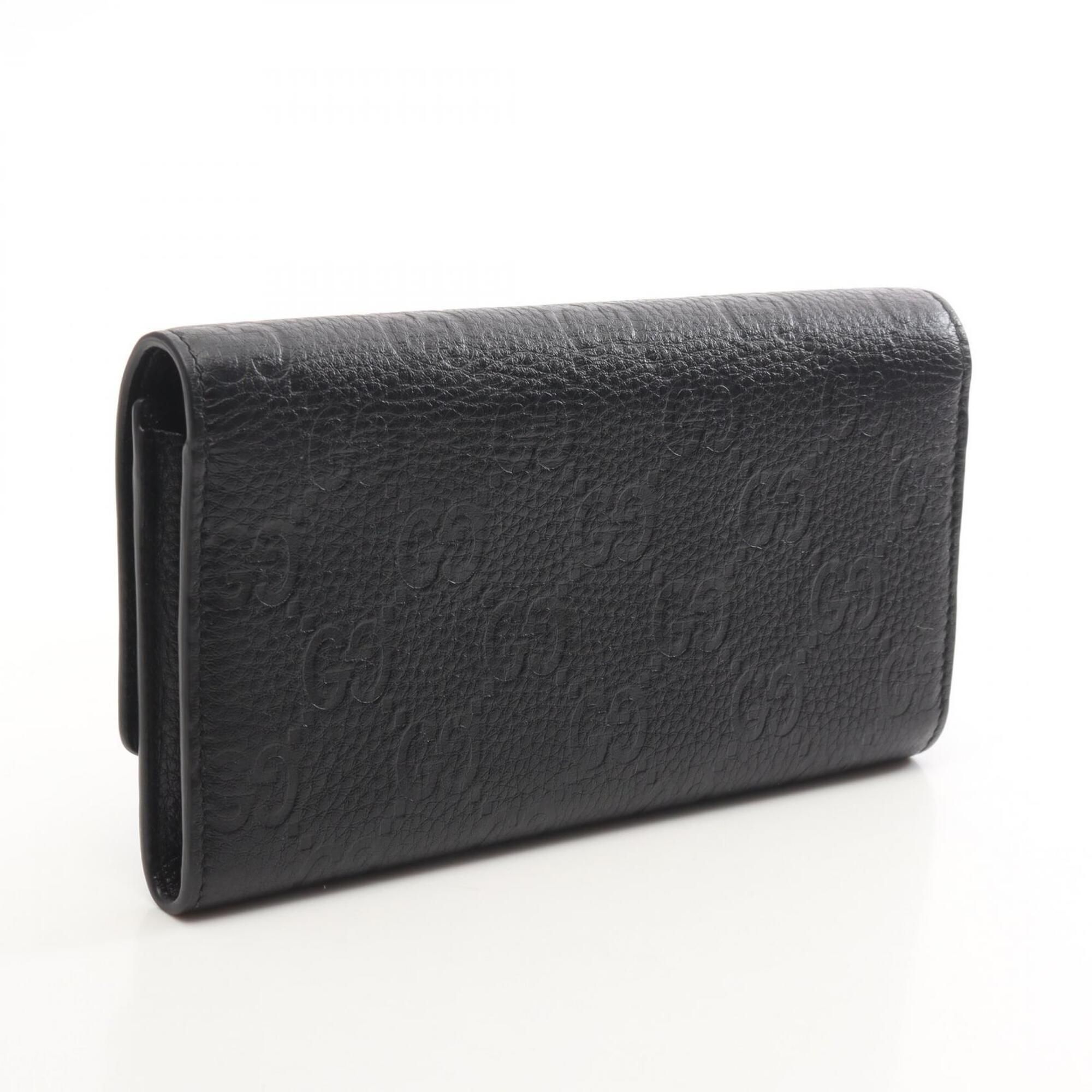 Leather Long Wallet (Bi-Fold) (Pre-Owned) - Gucci - Modalova