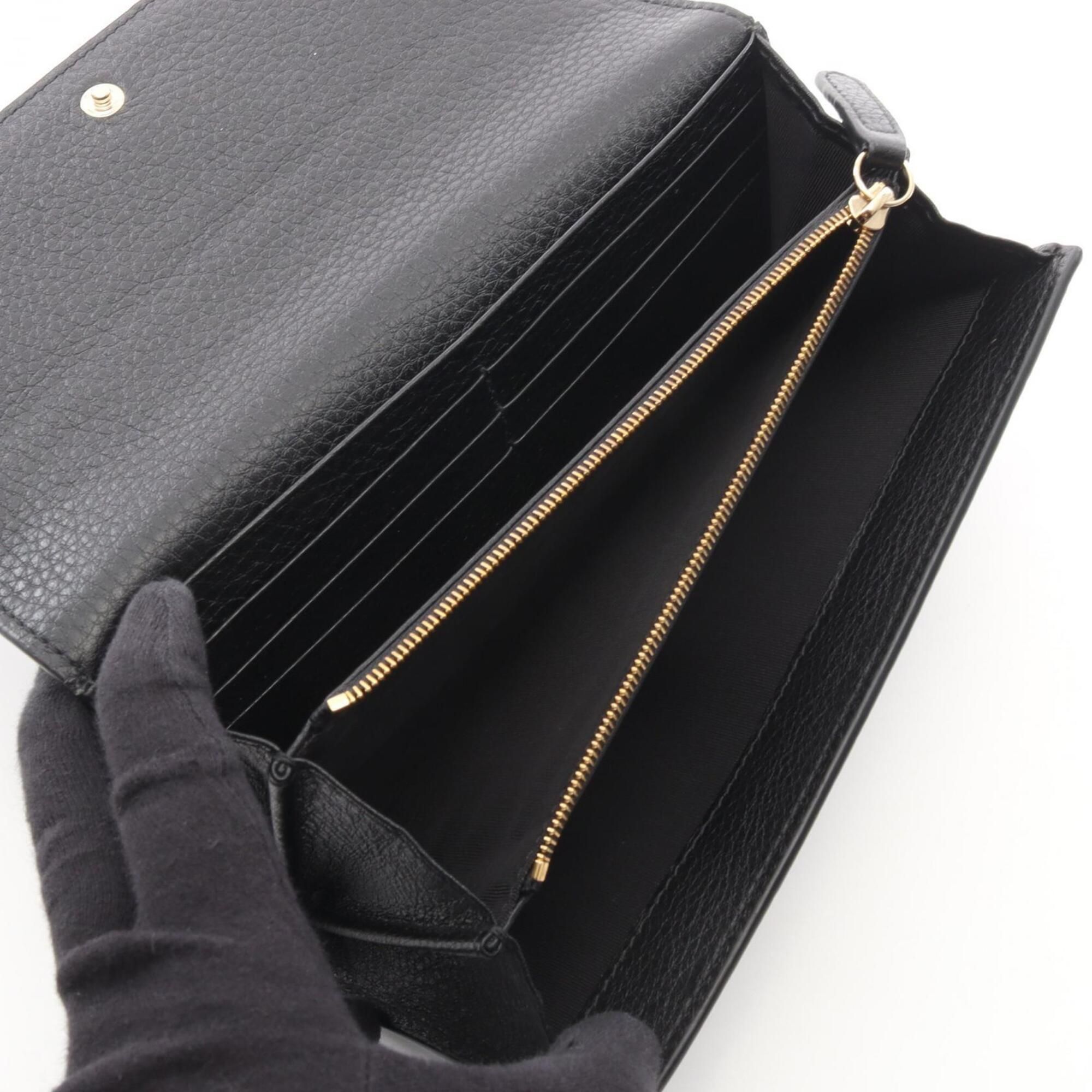 Leather Long Wallet (Bi-Fold) (Pre-Owned) - Gucci - Modalova