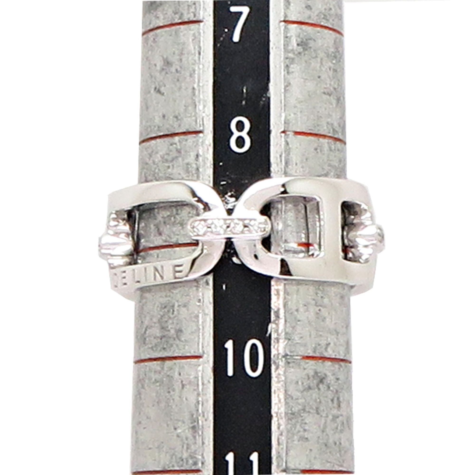 White Gold (18K) Band Ring (Pre-Owned) - Celine - Modalova