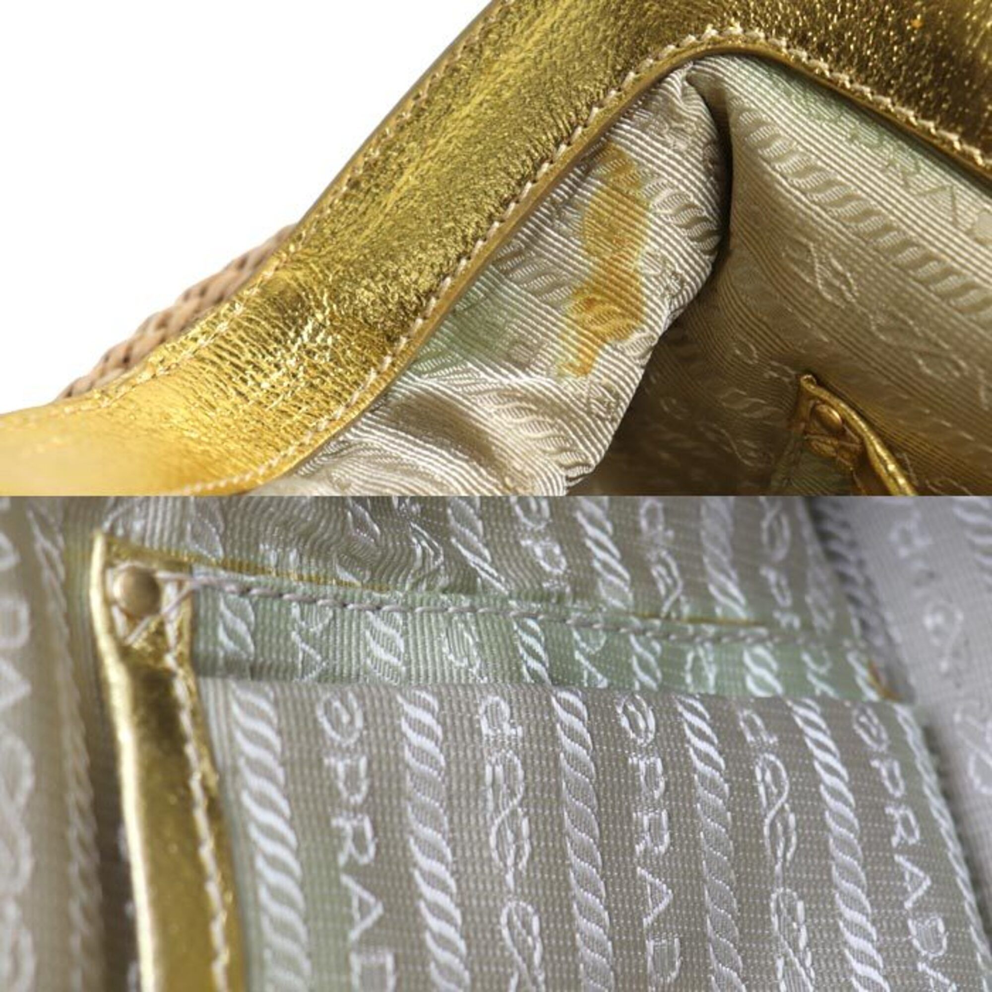 Straw Leather Handbag (Pre-Owned) - Prada - Modalova