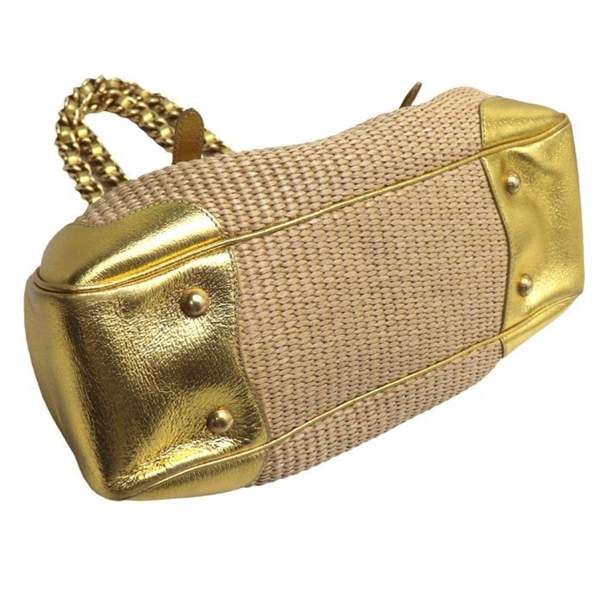 Straw Leather Handbag (Pre-Owned) - Prada - Modalova