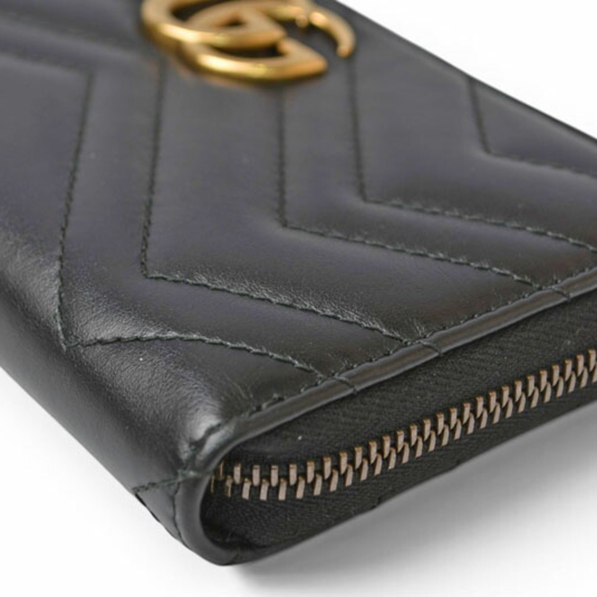Leather Long Wallet (Bi-Fold) (Pre-Owned) - Gucci - Modalova