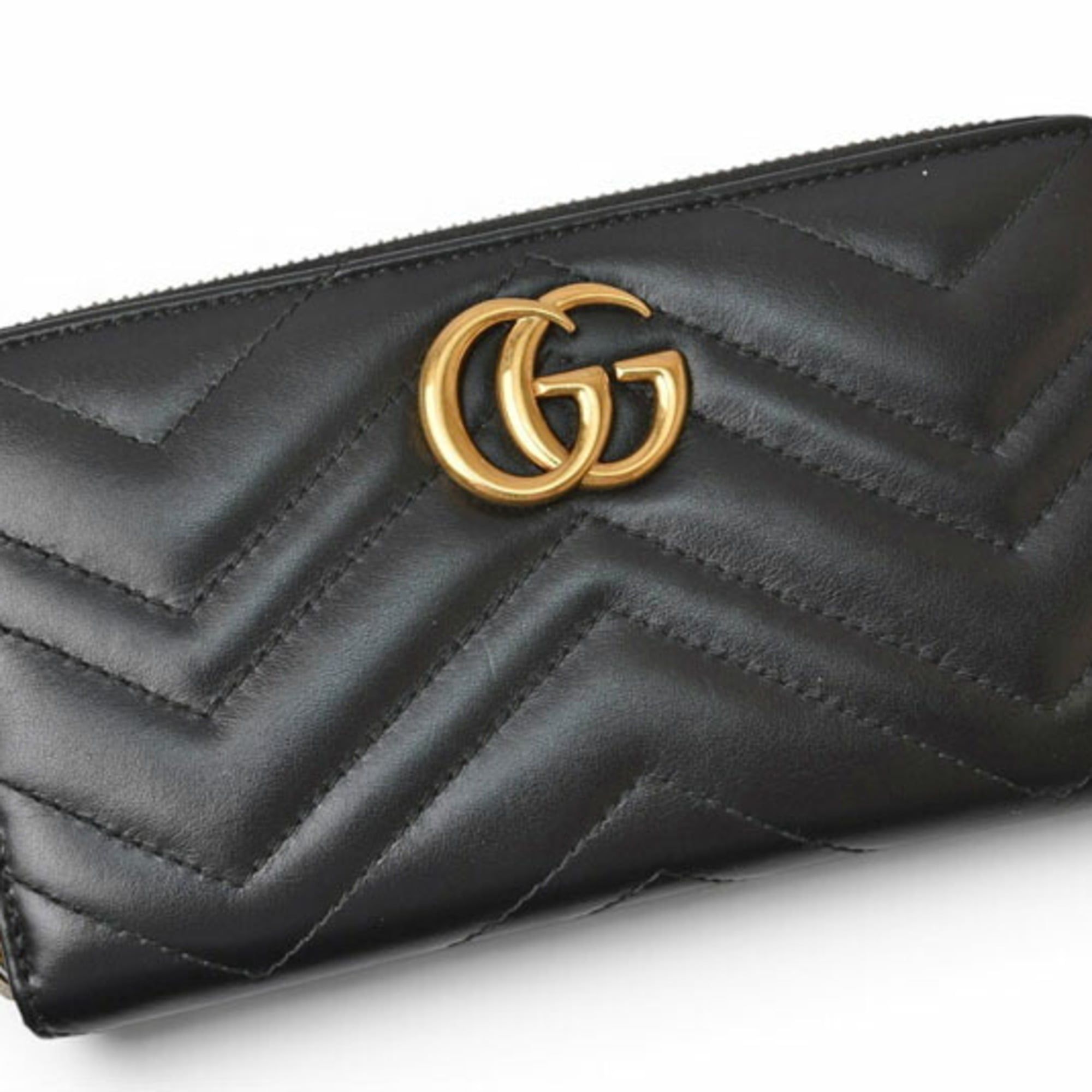 Leather Long Wallet (Bi-Fold) (Pre-Owned) - Gucci - Modalova