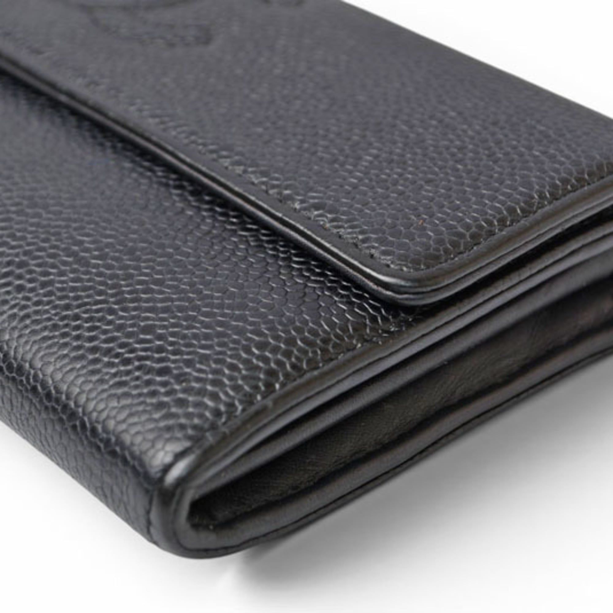 Leather Long Wallet (Bi-Fold) (Pre-Owned) - Chanel - Modalova