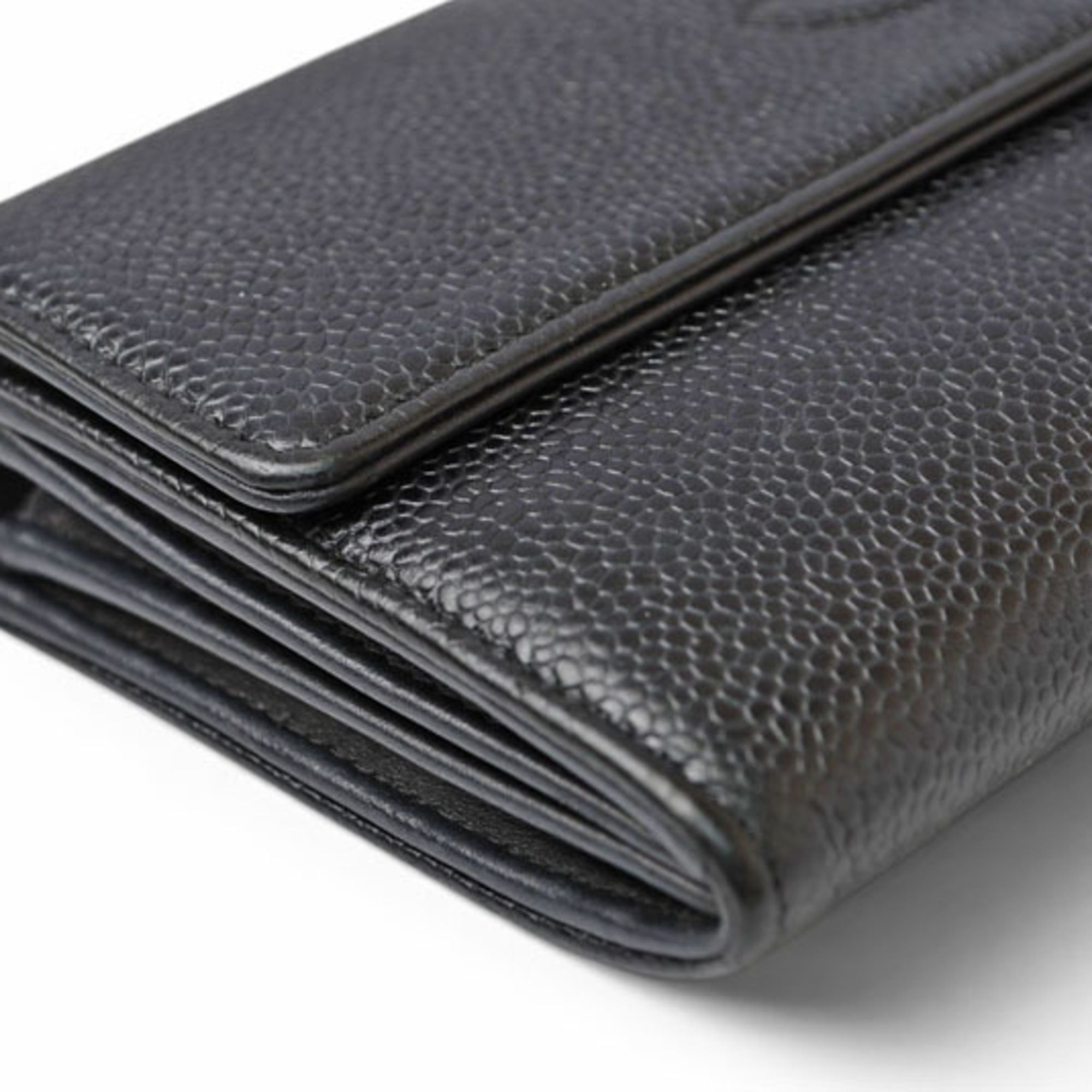 Leather Long Wallet (Bi-Fold) (Pre-Owned) - Chanel - Modalova