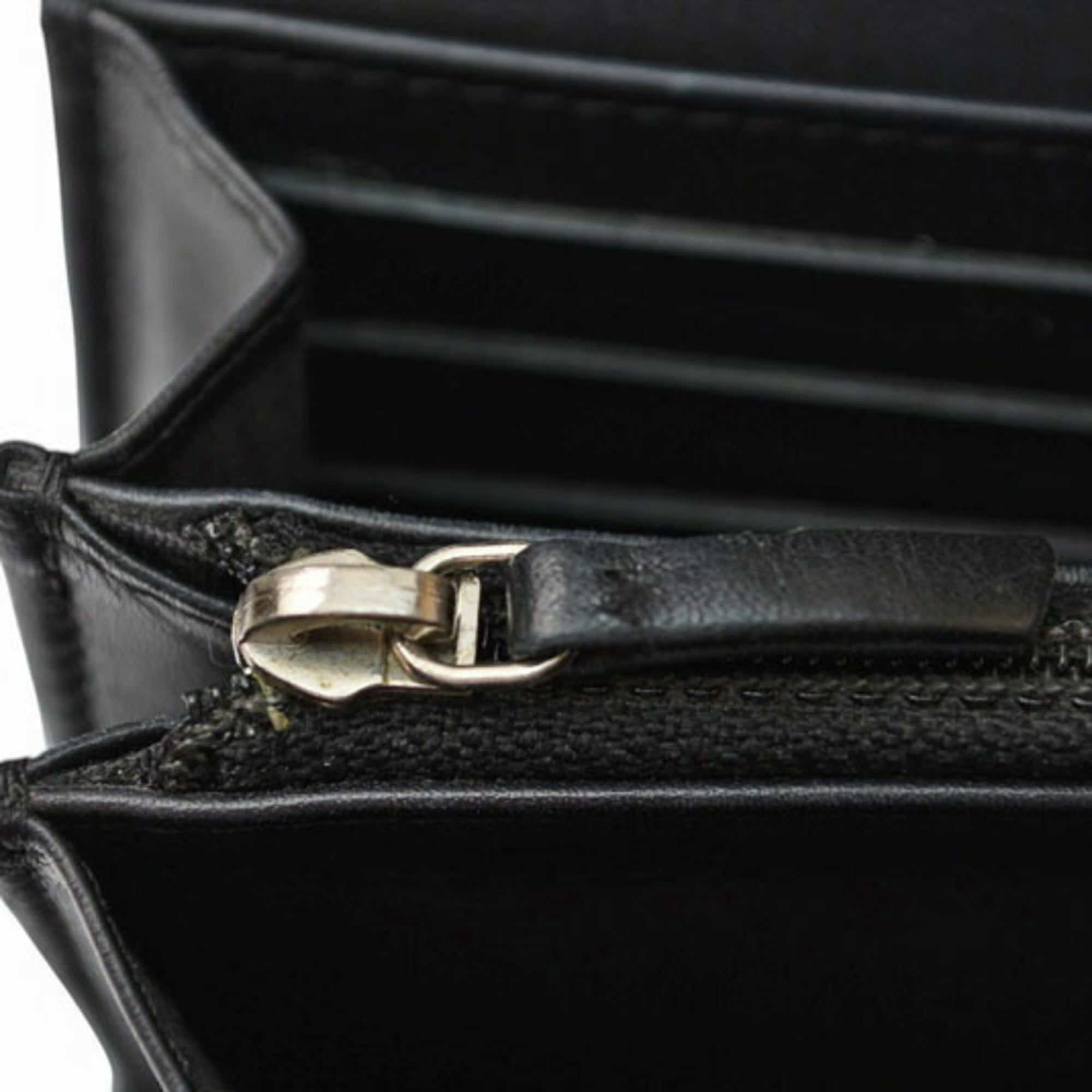 Leather Long Wallet (Bi-Fold) (Pre-Owned) - Chanel - Modalova