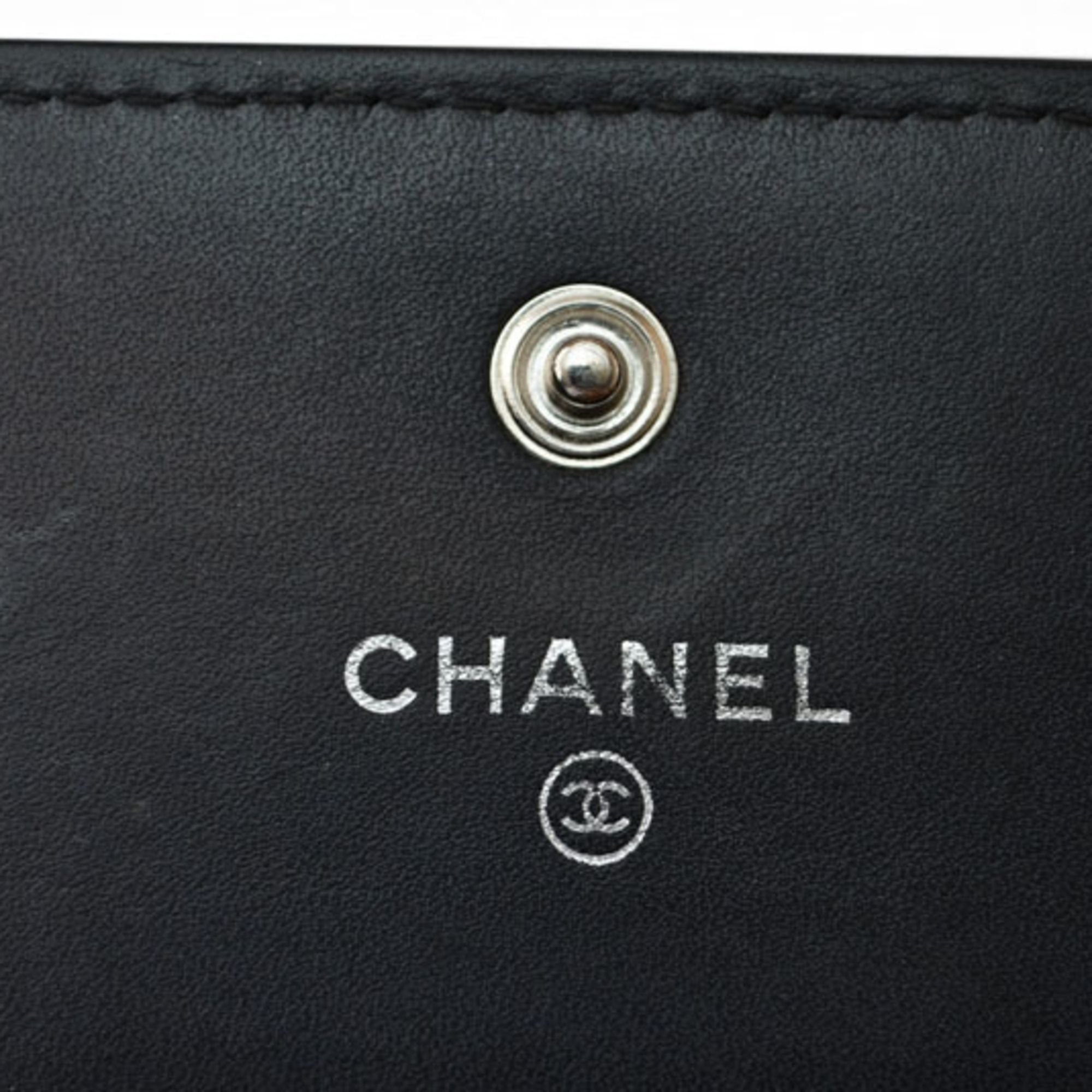 Leather Long Wallet (Bi-Fold) (Pre-Owned) - Chanel - Modalova