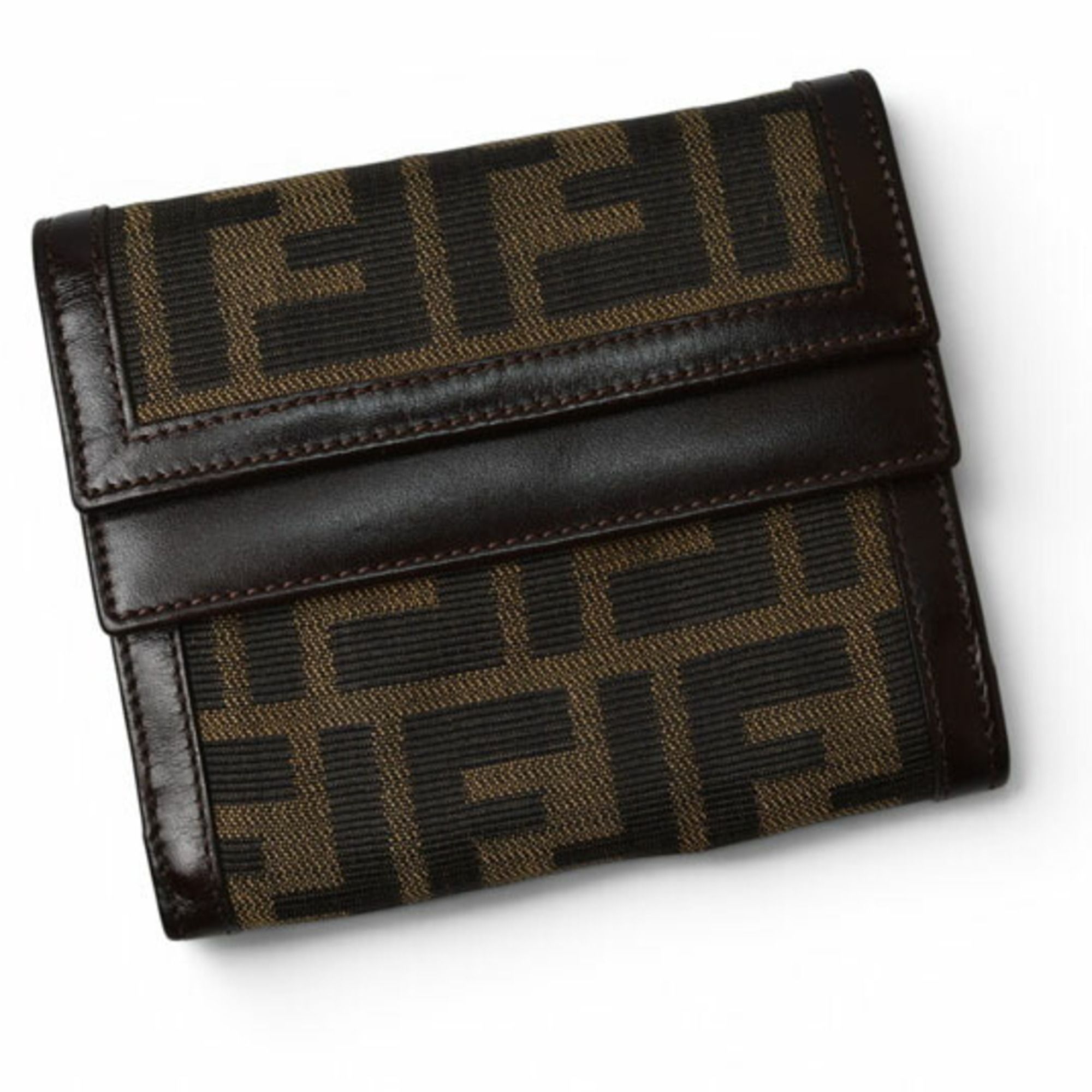Zucca Canvas Wallet (Bi-Fold) (Pre-Owned) - Fendi - Modalova