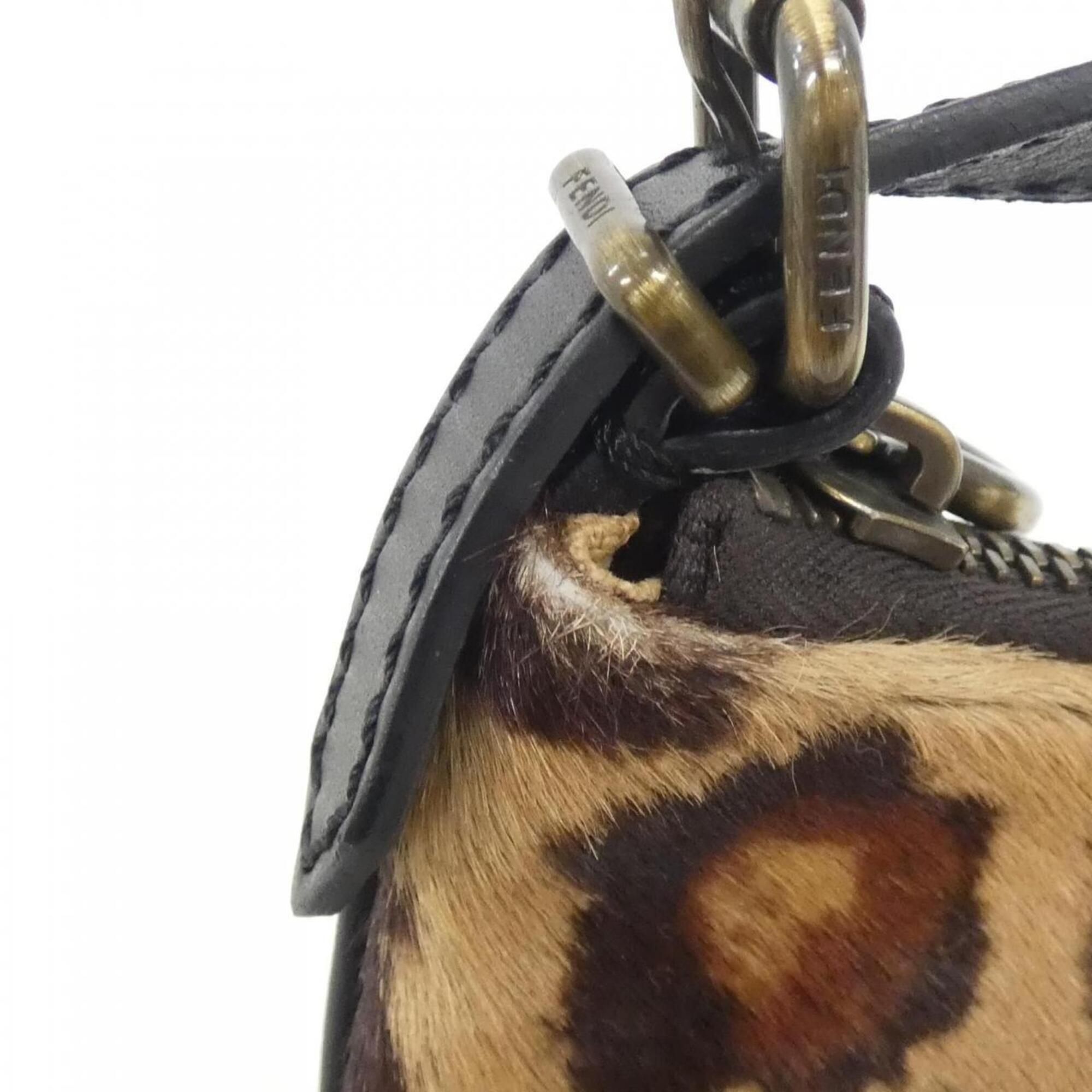Leather Canvas Shoulder Bag (Pre-Owned) - Fendi - Modalova