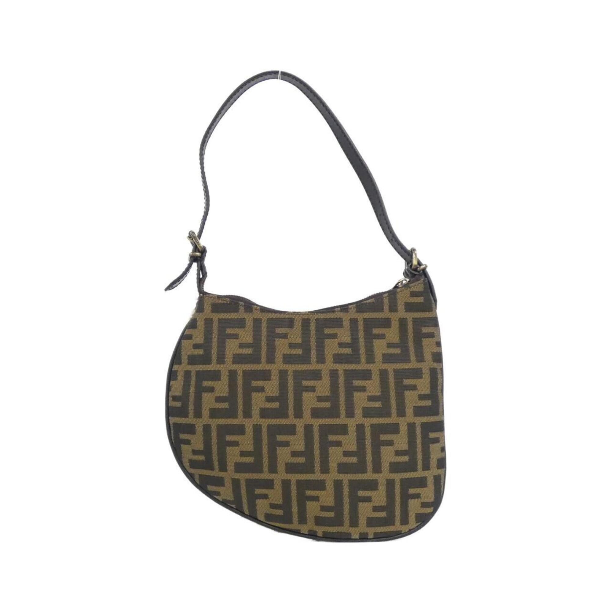 Leather Canvas Shoulder Bag (Pre-Owned) - Fendi - Modalova