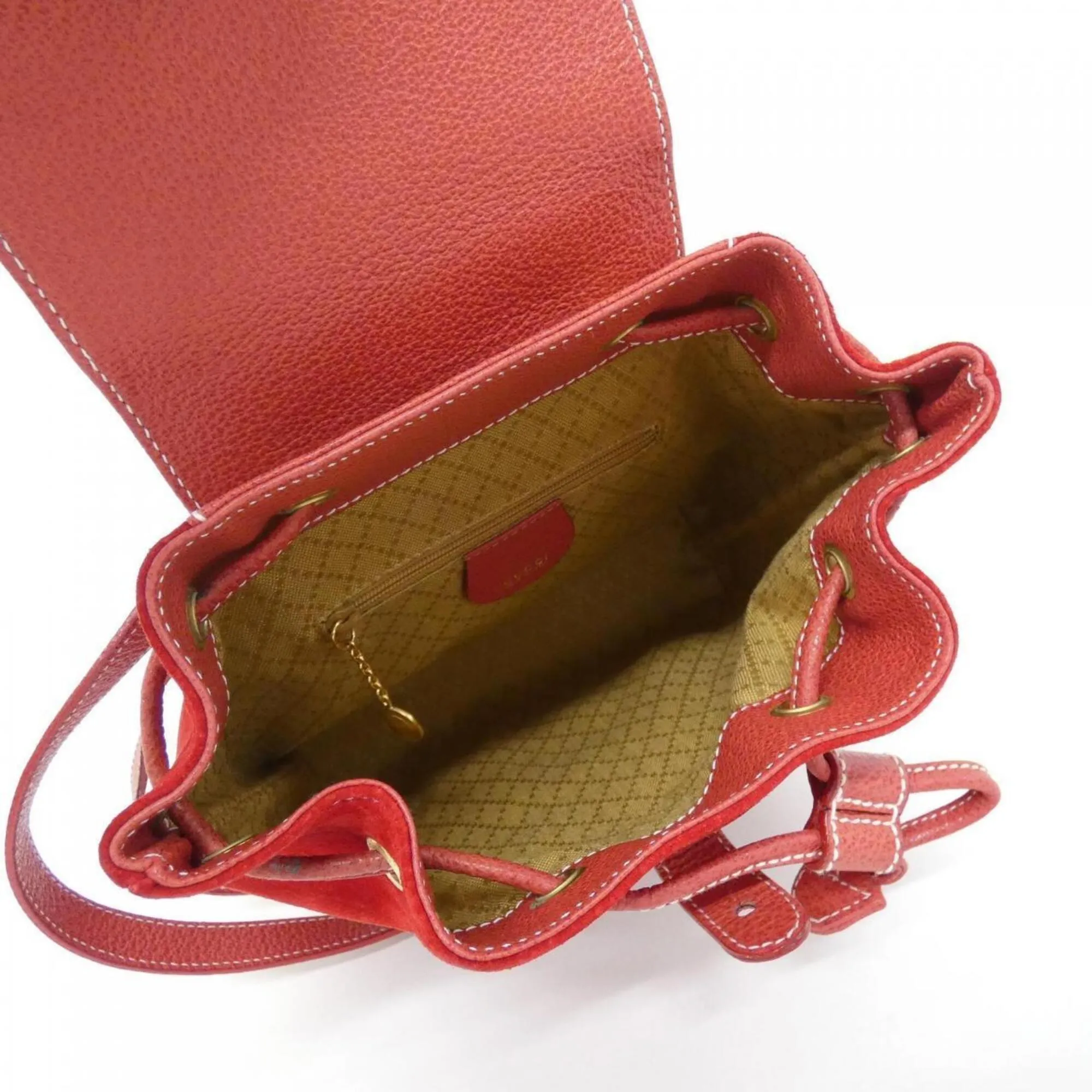 Suede Leather Backpack (Pre-Owned) - Gucci - Modalova