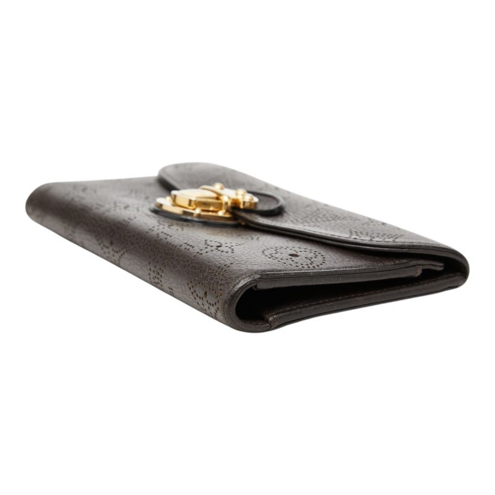 Monogram Leather Long Wallet (Tri-Fold) (Pre-Owned) - Louis Vuitton - Modalova