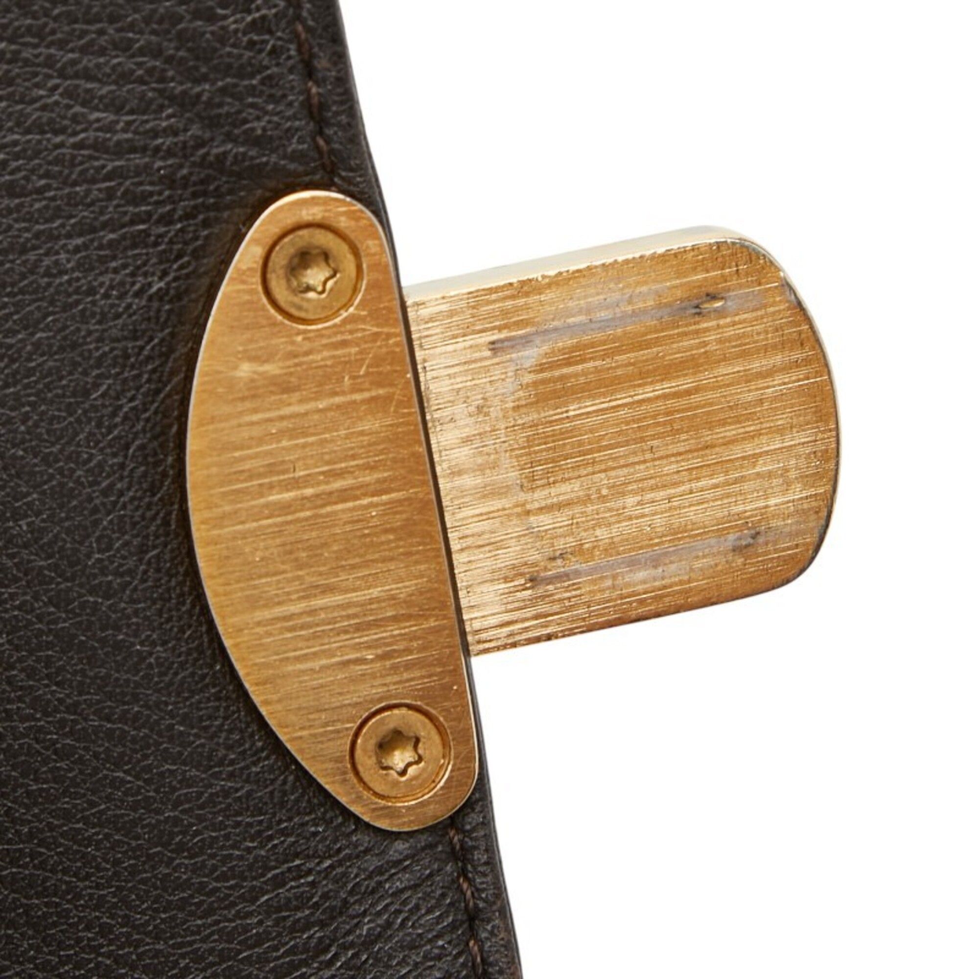 Monogram Leather Long Wallet (Tri-Fold) (Pre-Owned) - Louis Vuitton - Modalova