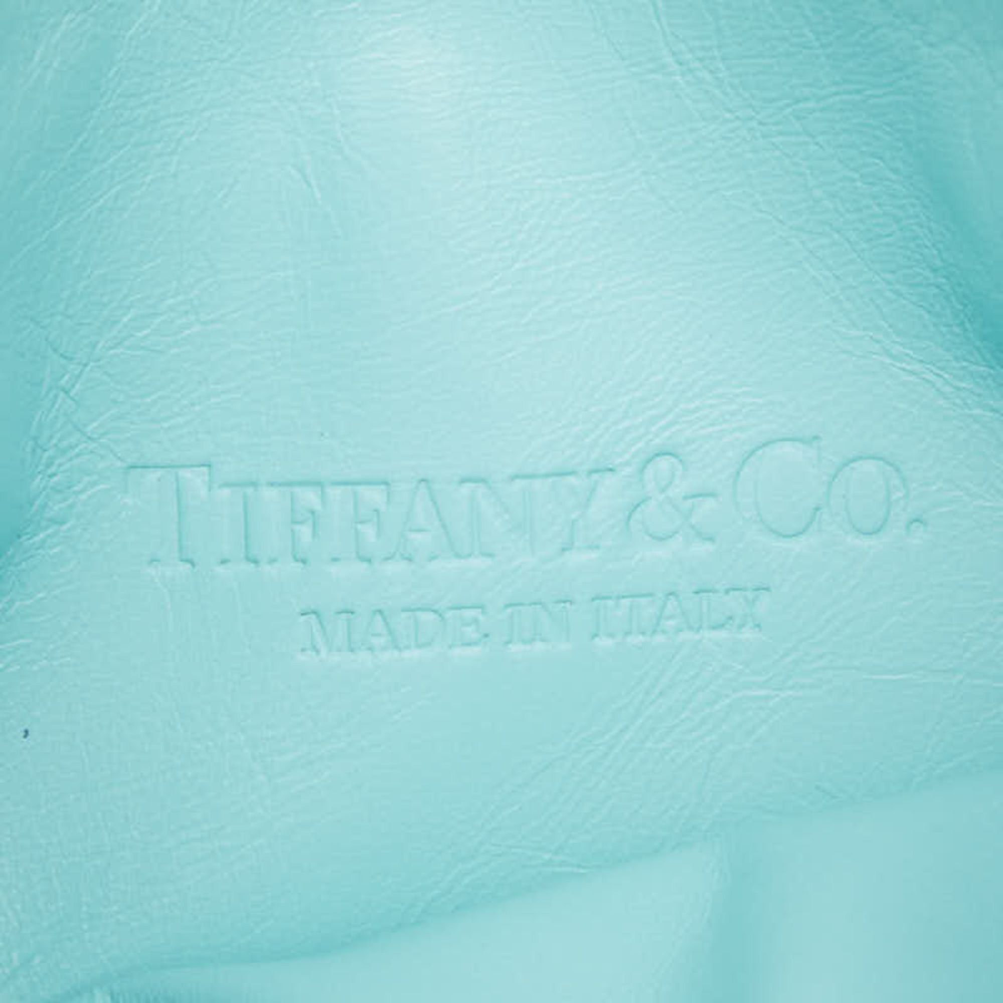 Leather Pouch Shoulder Bag Tote Bag (Pre-Owned) - Tiffany - Modalova