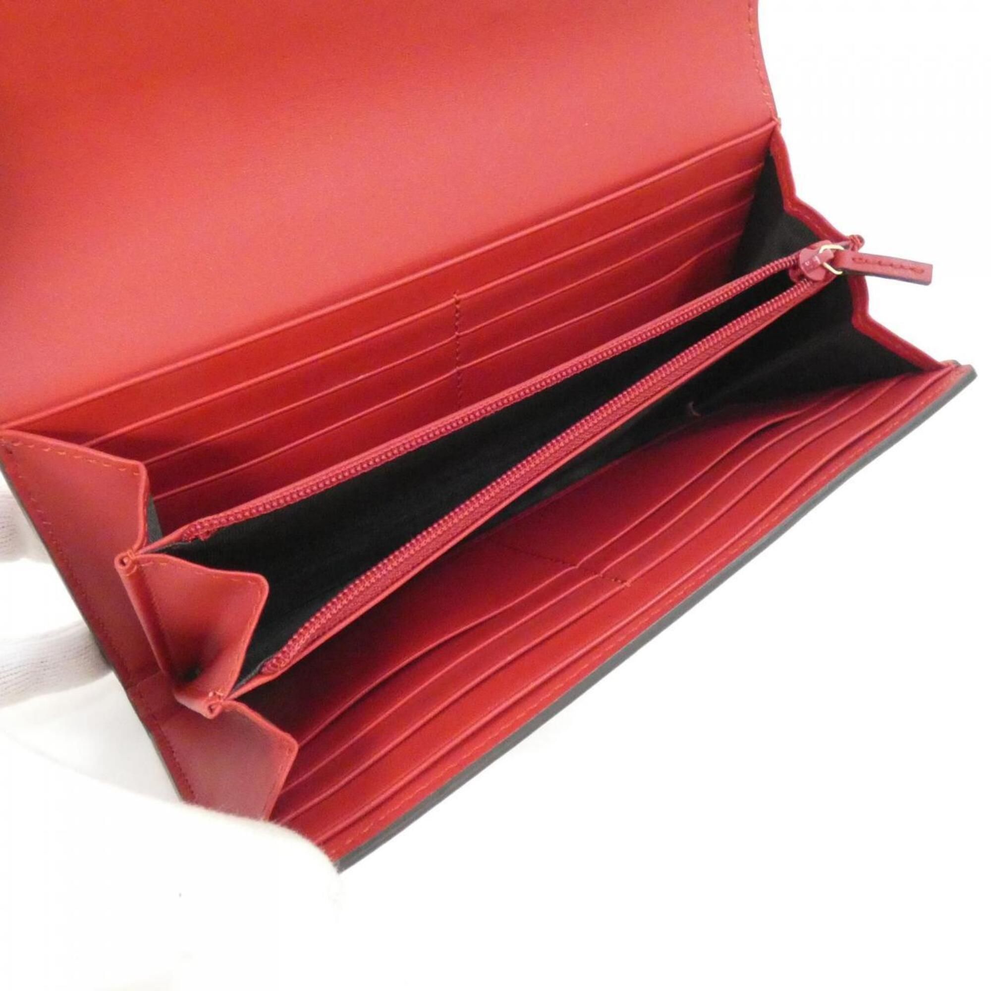 Leather Long Wallet (Bi-Fold) (Pre-Owned) - Gucci - Modalova