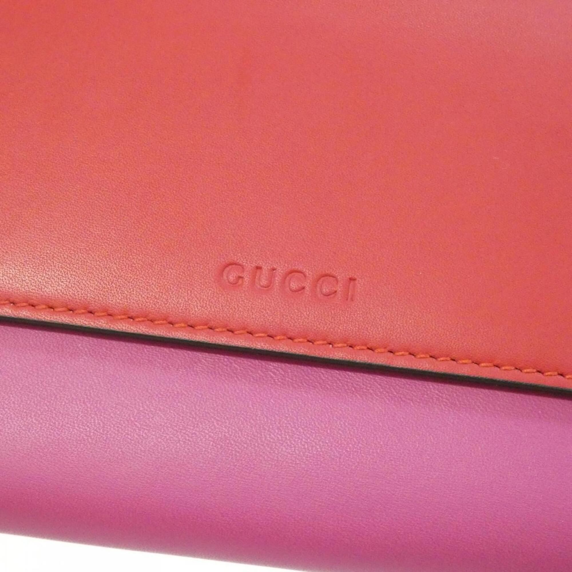 Leather Long Wallet (Bi-Fold) (Pre-Owned) - Gucci - Modalova