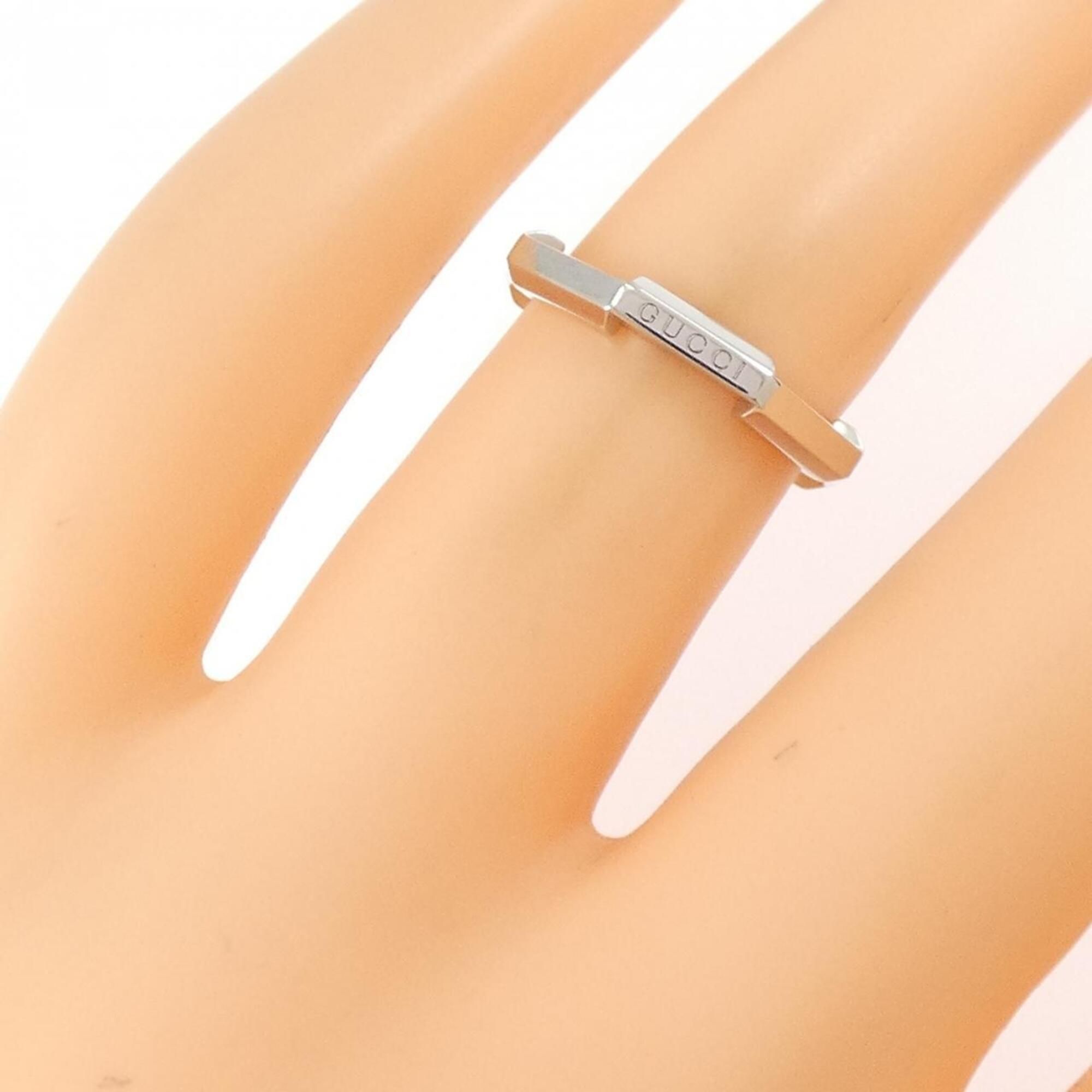 White Gold (18K) Band Ring (Pre-Owned) - Gucci - Modalova