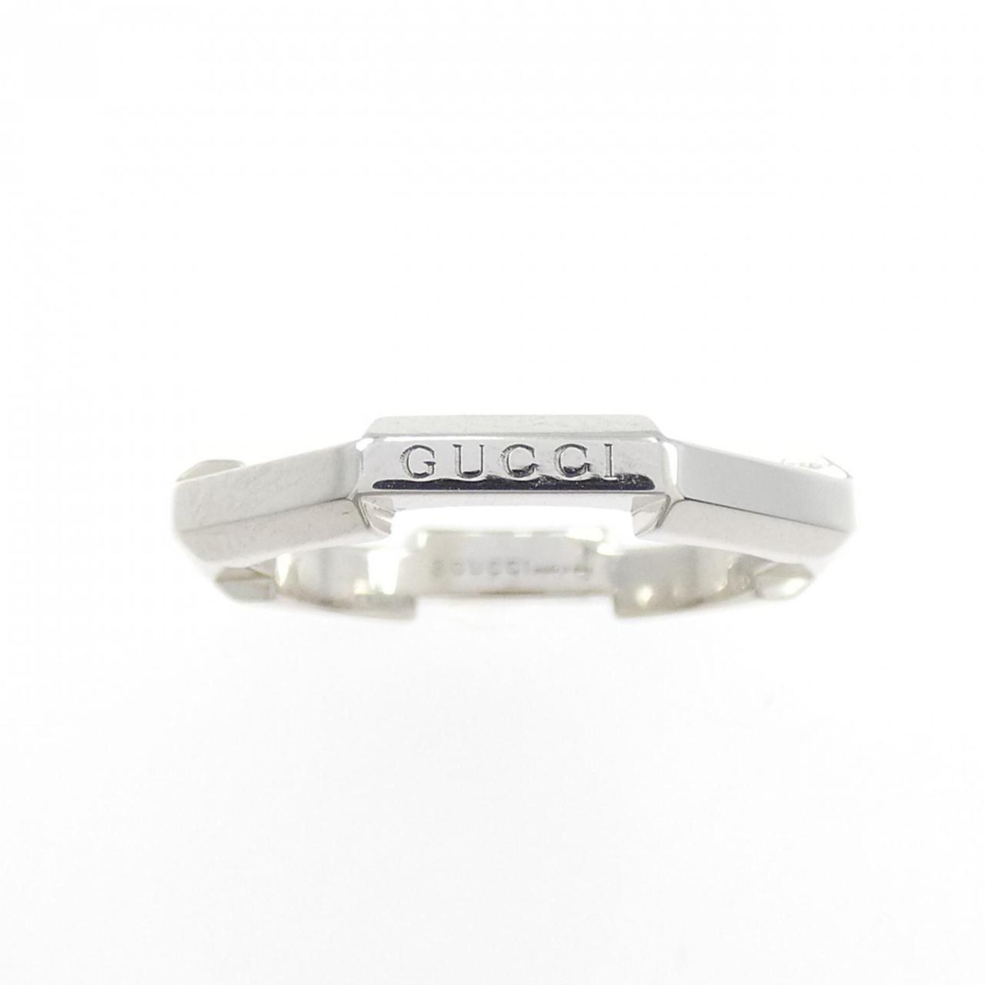 White Gold (18K) Band Ring (Pre-Owned) - Gucci - Modalova