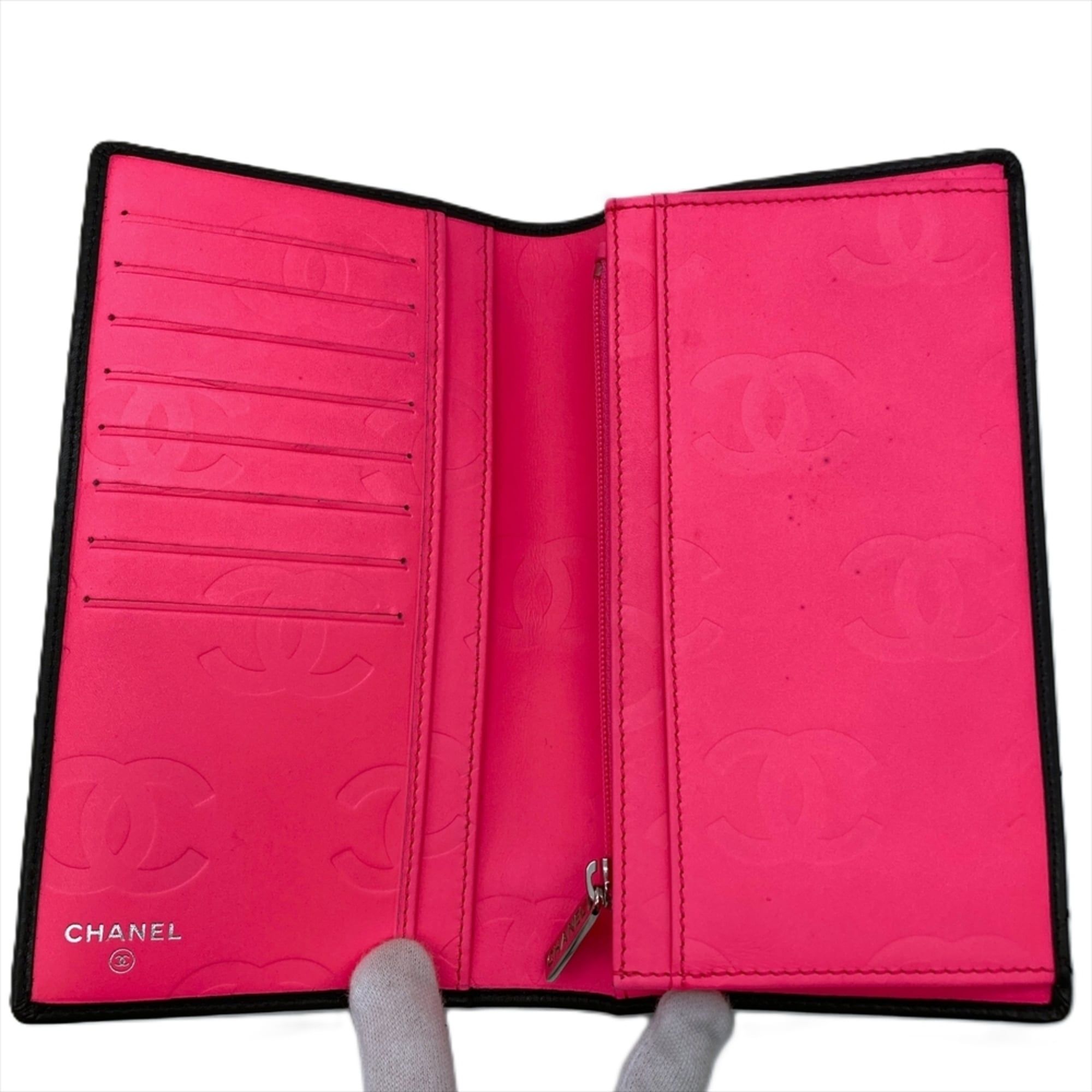 Leather Long Wallet (Bi-Fold) (Pre-Owned) - Chanel - Modalova