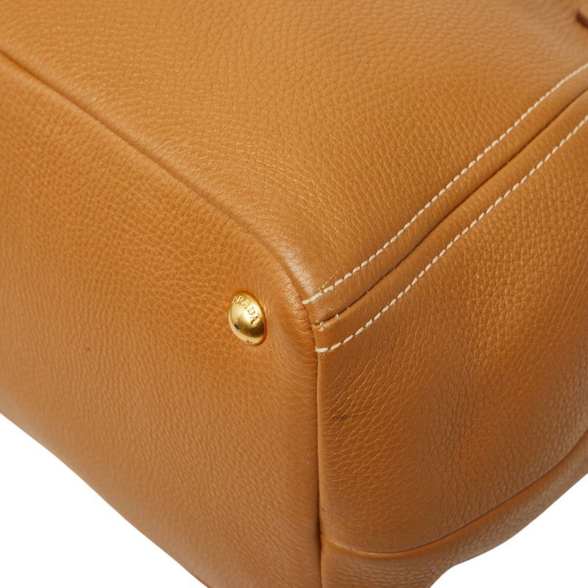 Leather Shoulder Bag Tote Bag (Pre-Owned) - Prada - Modalova