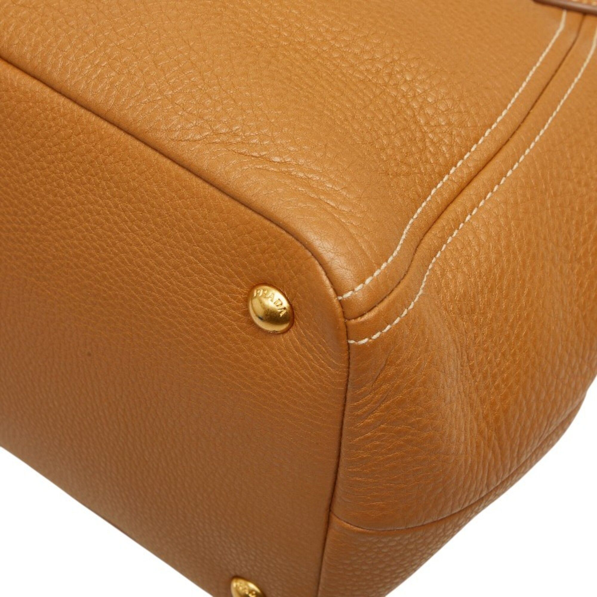 Leather Shoulder Bag Tote Bag (Pre-Owned) - Prada - Modalova