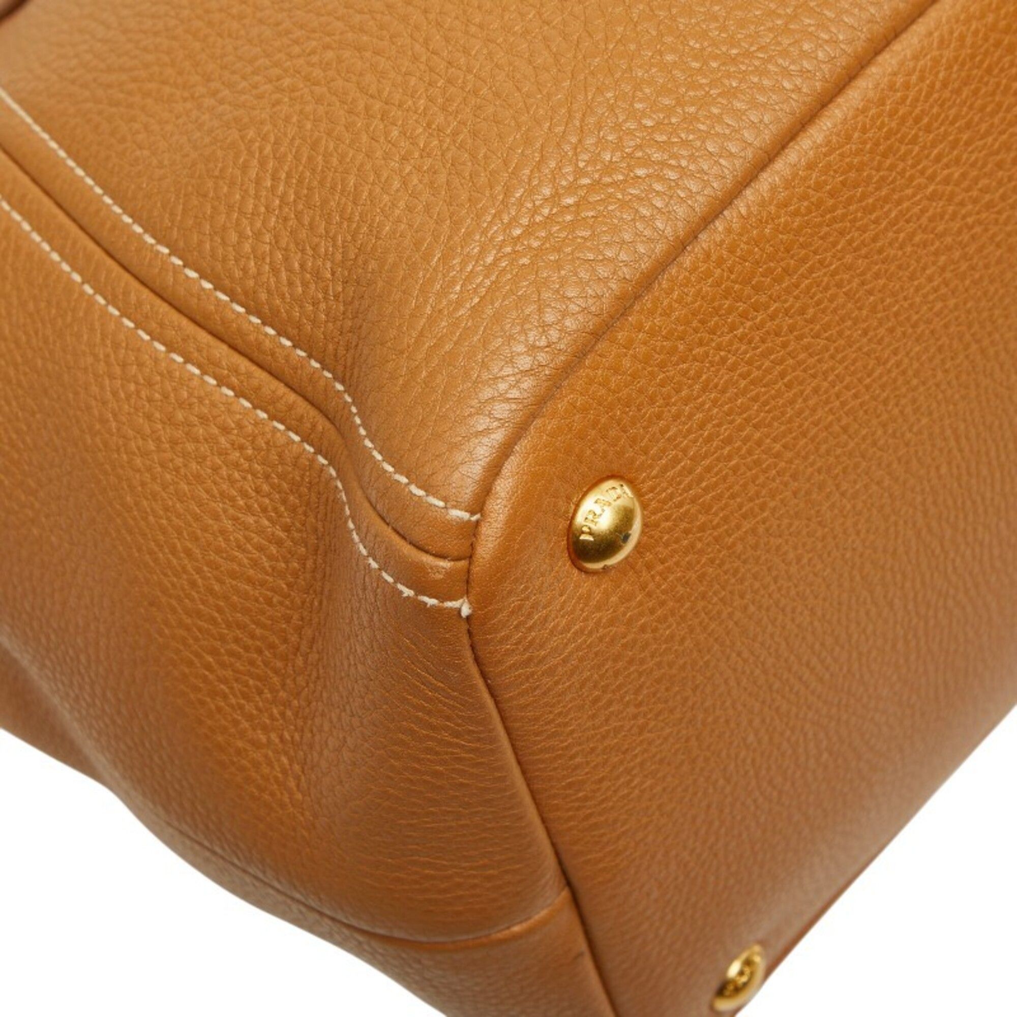 Leather Shoulder Bag Tote Bag (Pre-Owned) - Prada - Modalova