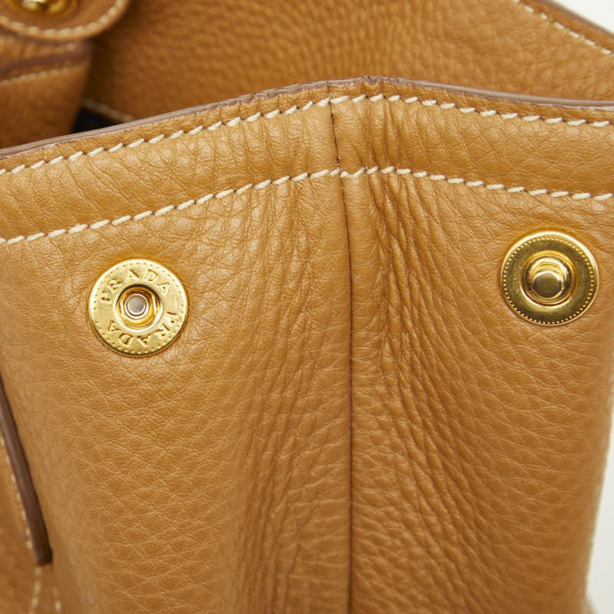 Leather Shoulder Bag Tote Bag (Pre-Owned) - Prada - Modalova