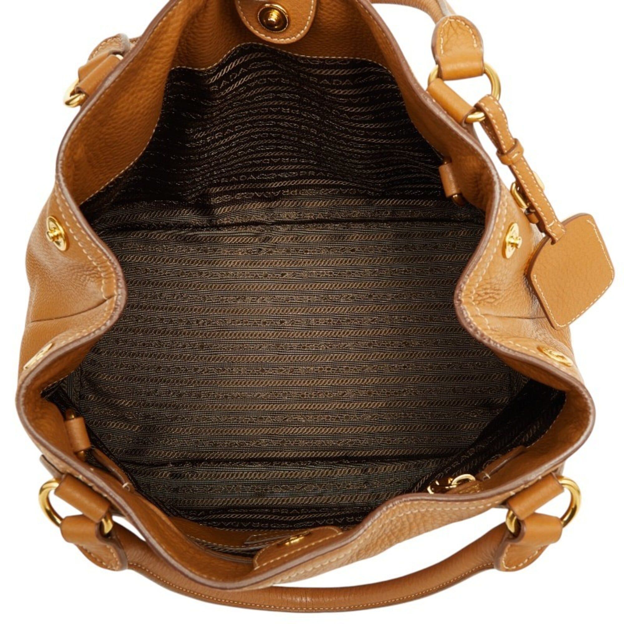 Leather Shoulder Bag Tote Bag (Pre-Owned) - Prada - Modalova