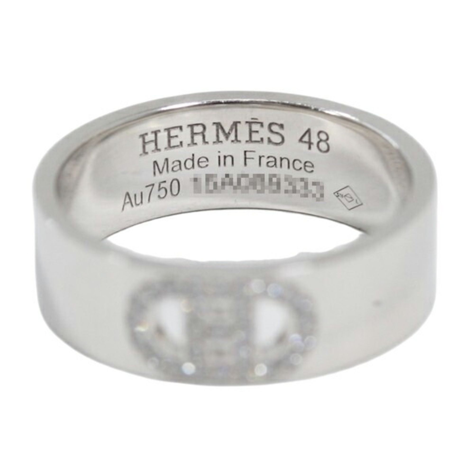 Chaine D'ancre Band Ring (Pre-Owned) - Hermes - Modalova