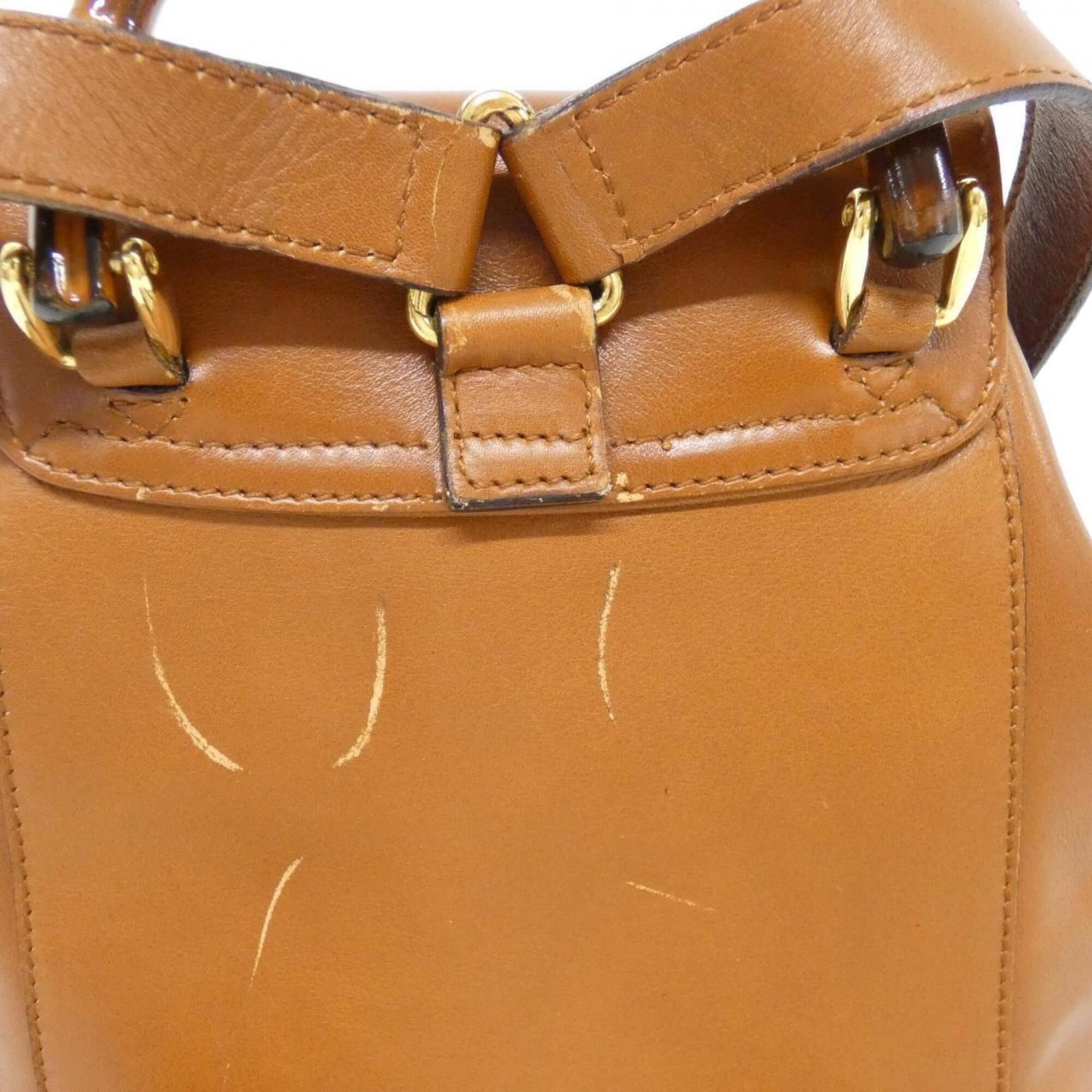 Leather Backpack (Pre-Owned) - Gucci - Modalova