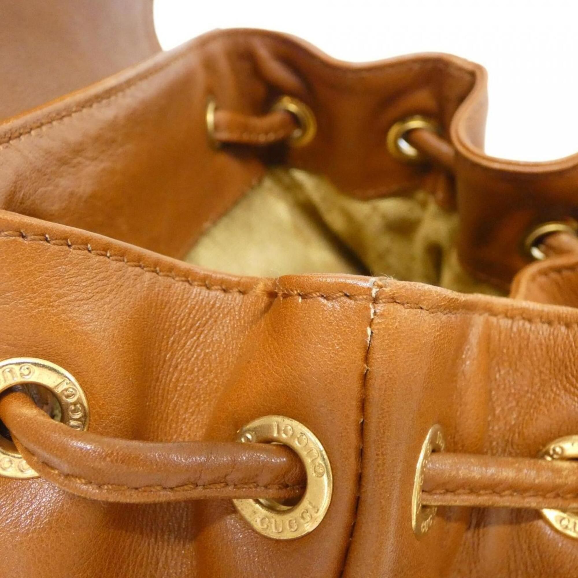 Leather Backpack (Pre-Owned) - Gucci - Modalova